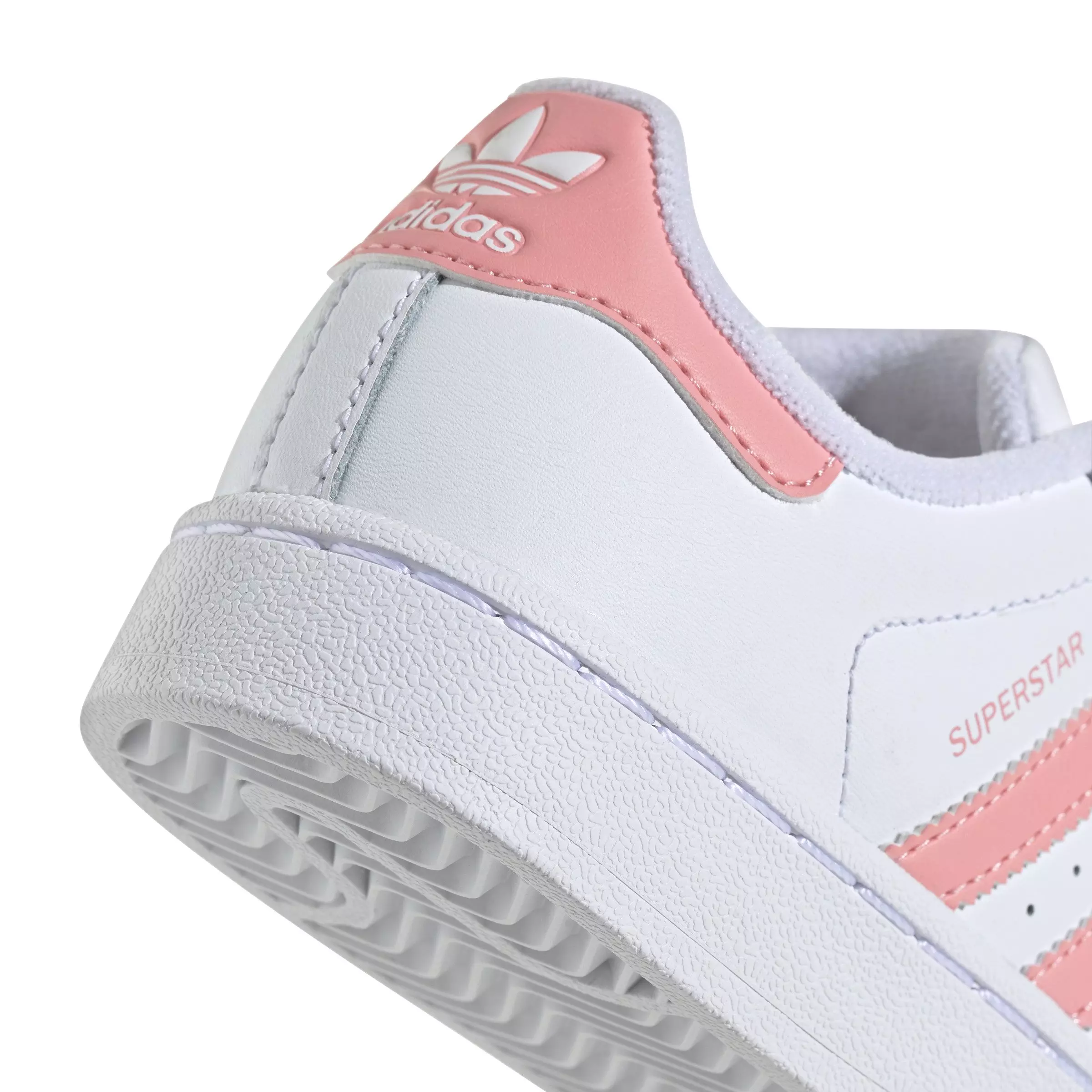 adidas Originals Superstar II "Ftwr White/Semi Pink Spark/Ftwr White" Preschool Boys' Shoe - WHITE/PINK/WHITE