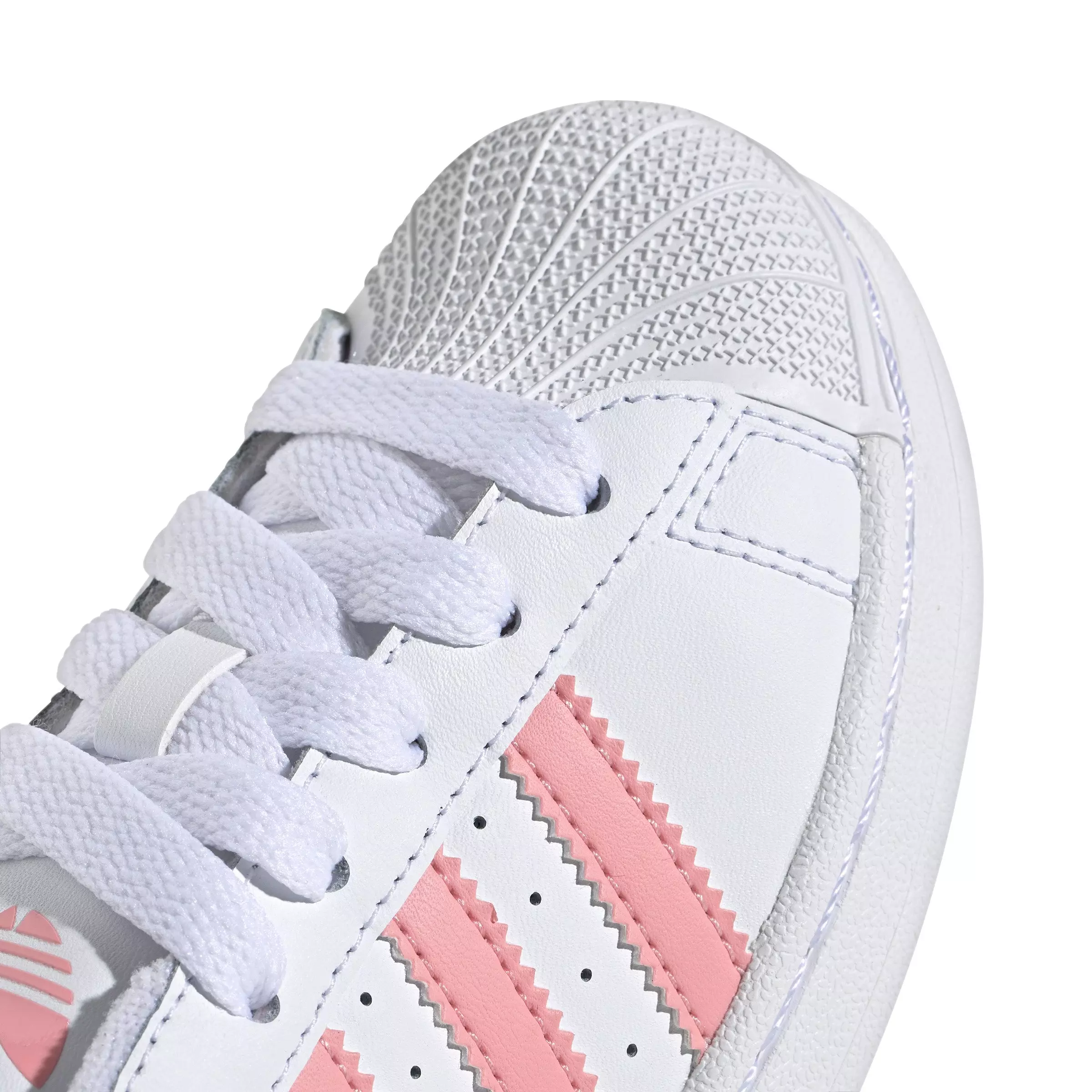 adidas Originals Superstar II "Ftwr White/Semi Pink Spark/Ftwr White" Preschool Boys' Shoe - WHITE/PINK/WHITE