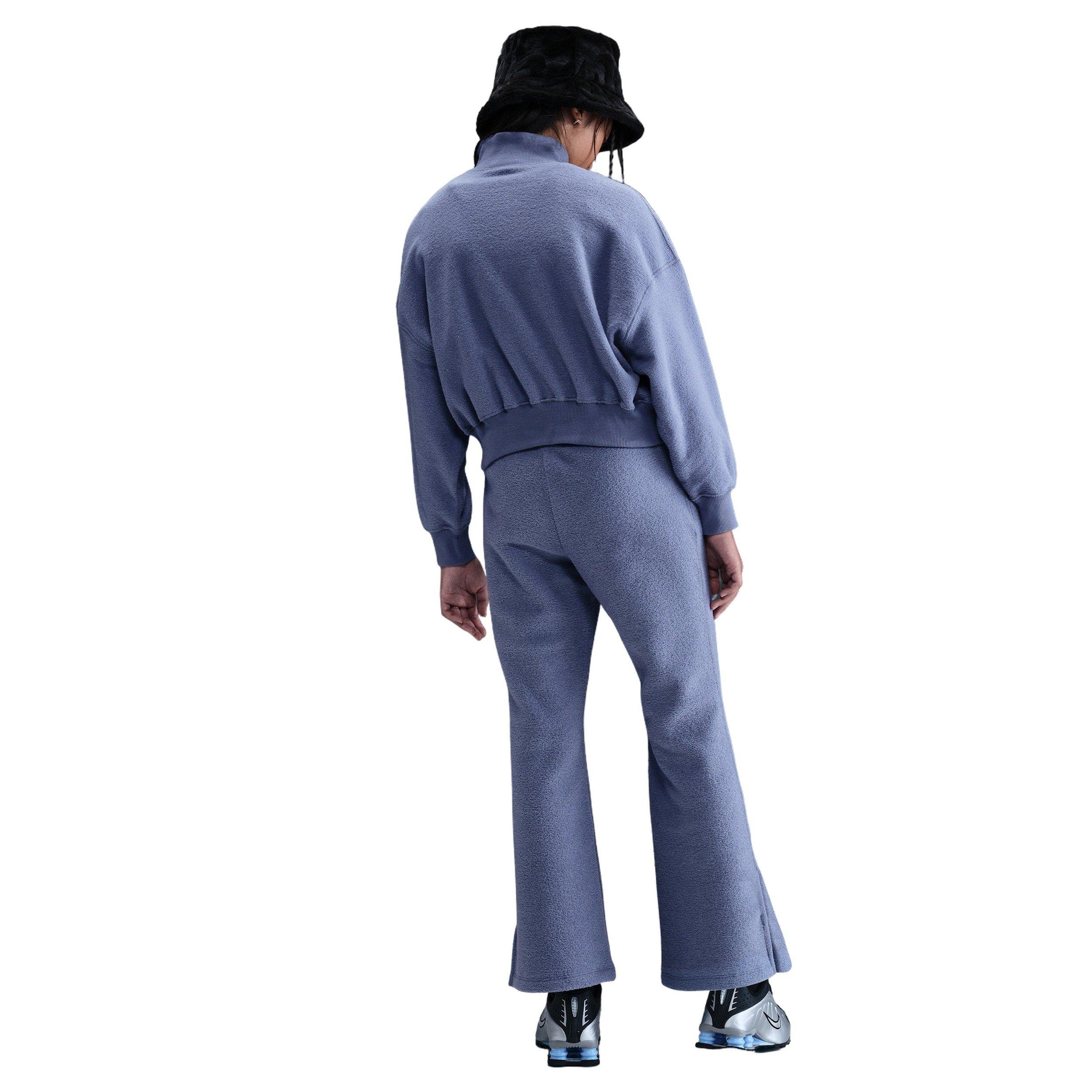 Nike Big Girls' Sportswear Long-Sleeve Fleece Cozy Top 2 - Indigo - INDIGO Thumbnail View 5