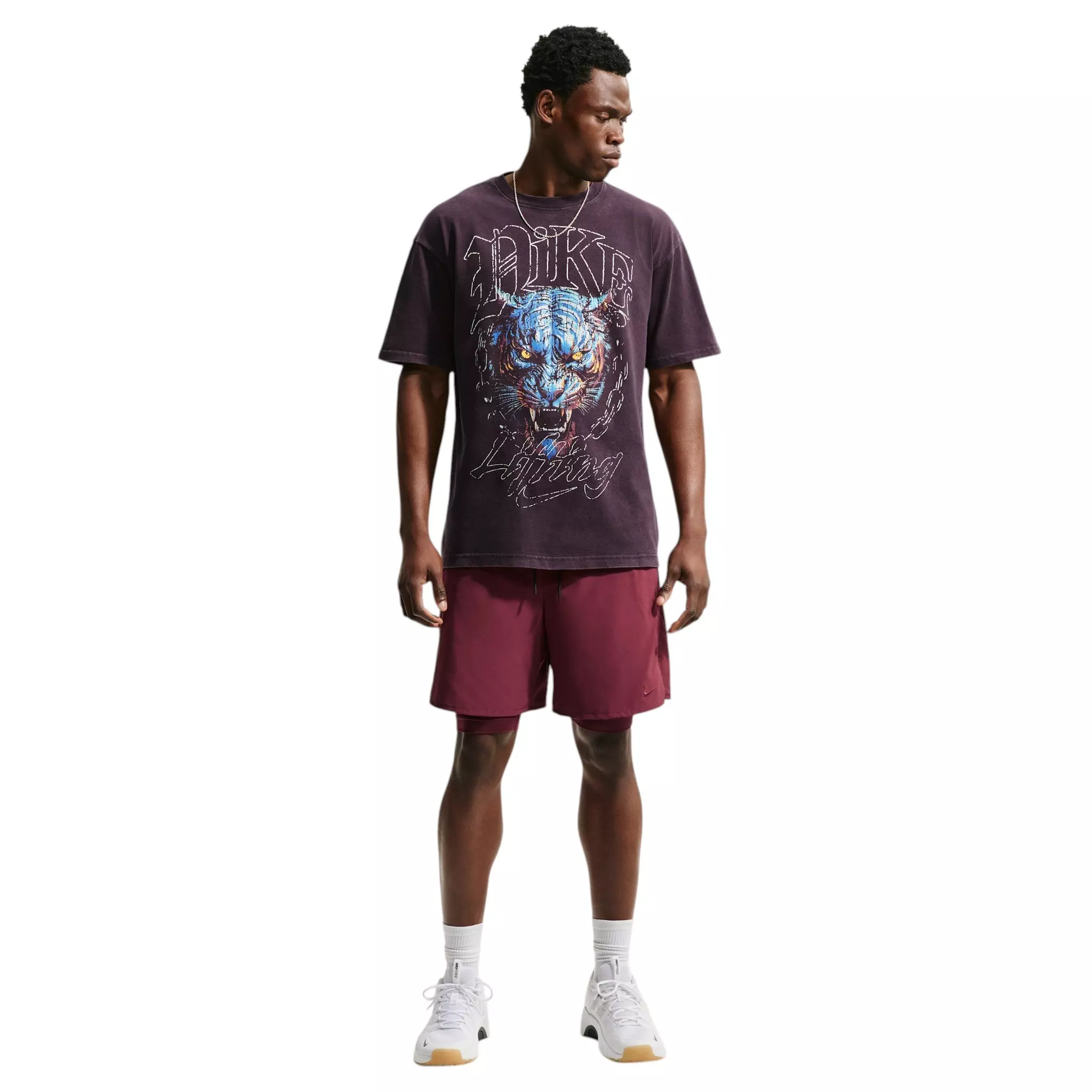 Nike Men's Tiger Lifting T-Shirt - RED