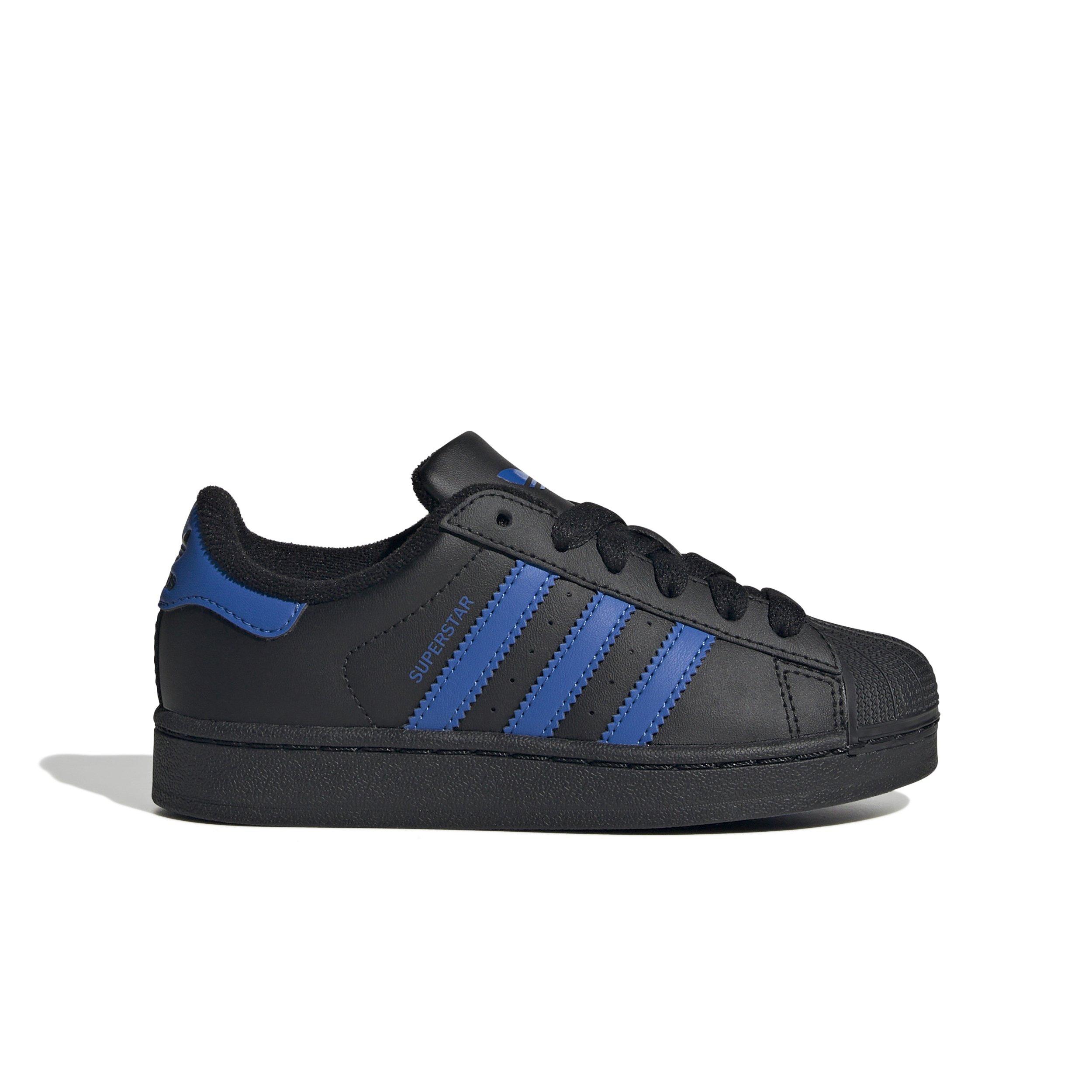 adidas Originals Superstar II "Core Black/Blue/Core Black" Preschool Boys' Shoe - BLACK/BLUE/BLACK Thumbnail View 1