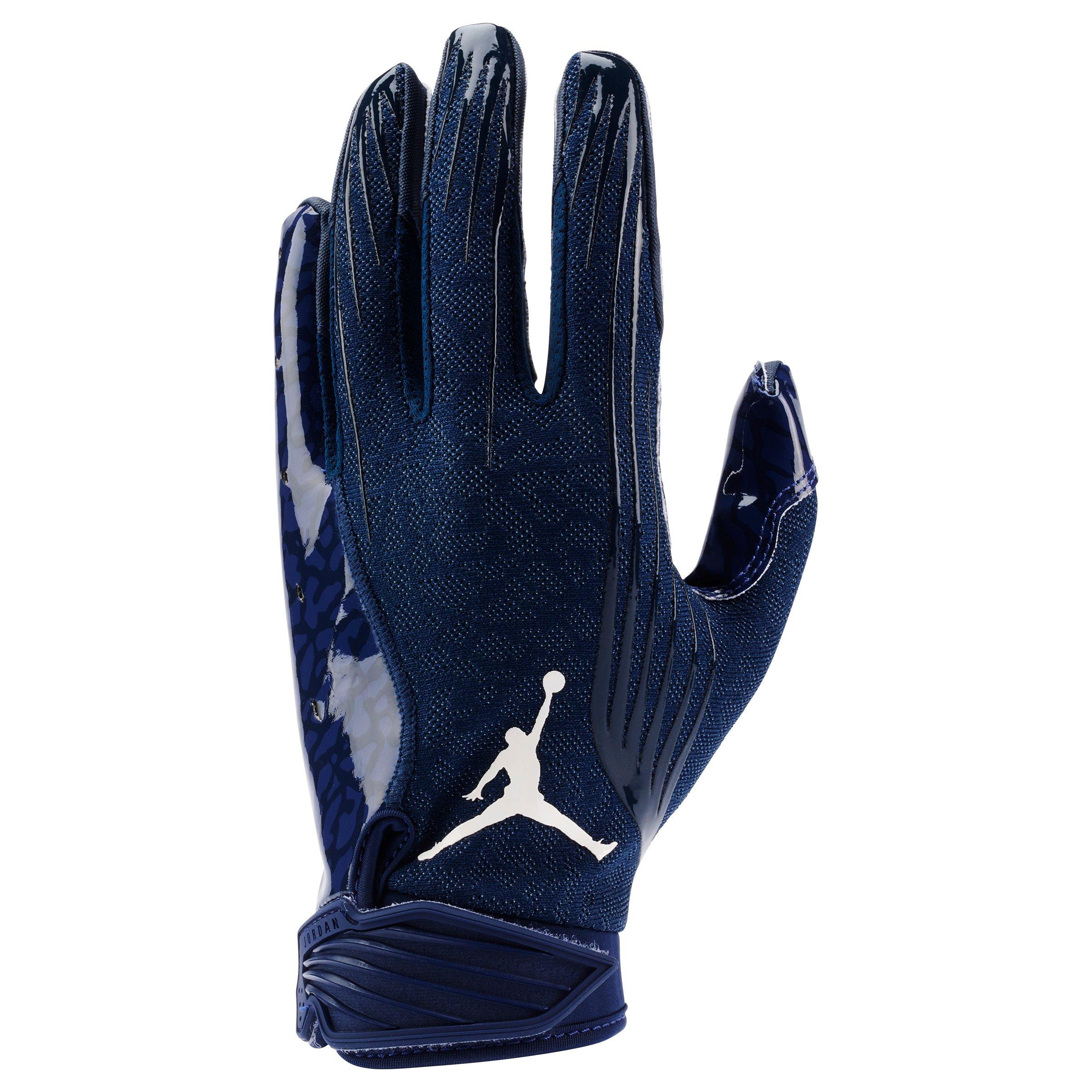 Jordan Fly Lock Adult Football Glove - NAVY/WHITE Thumbnail View 1