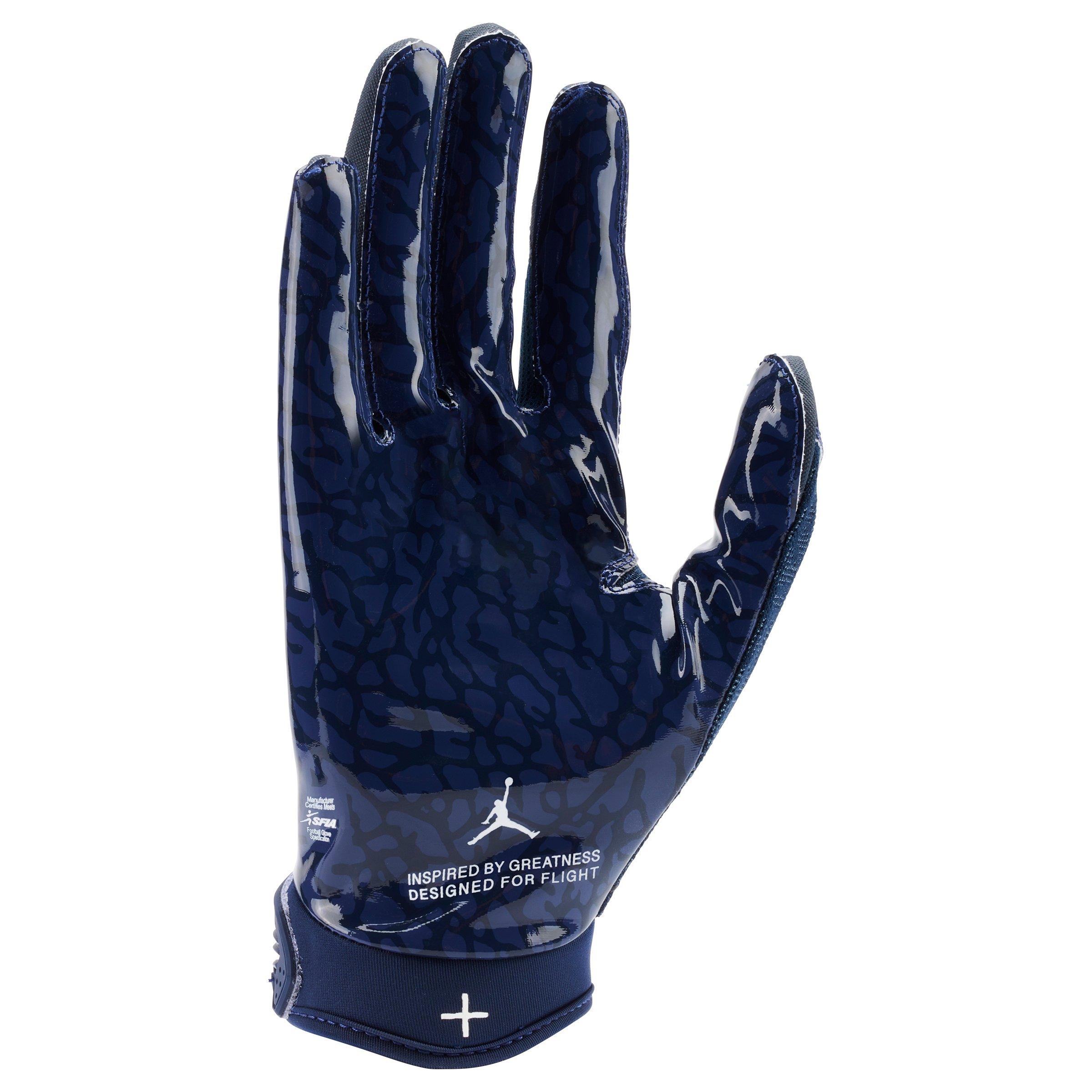 Jordan Fly Lock Adult Football Glove - NAVY/WHITE Thumbnail View 2