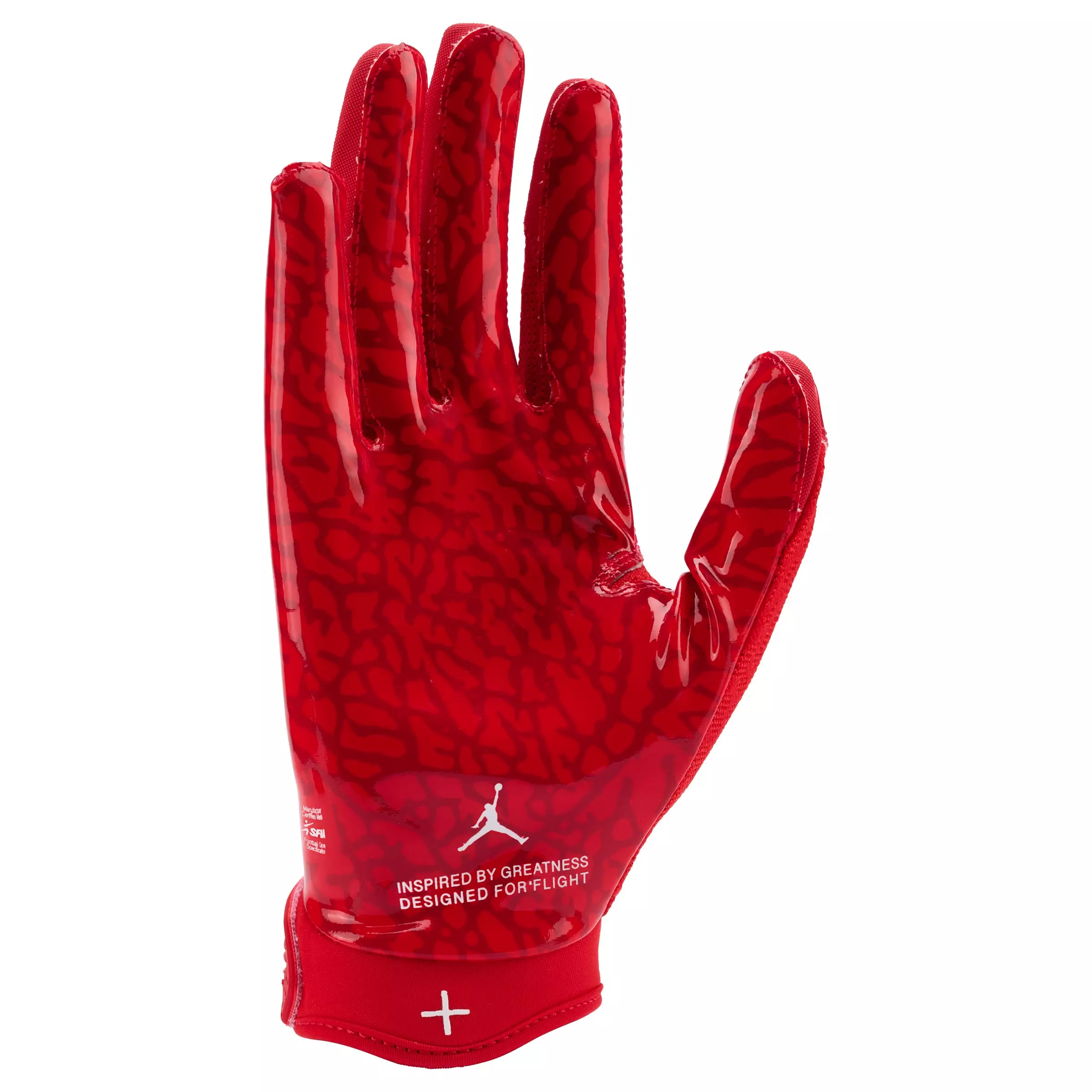 Jordan Fly Lock Adult Football Glove - RED/WHITE