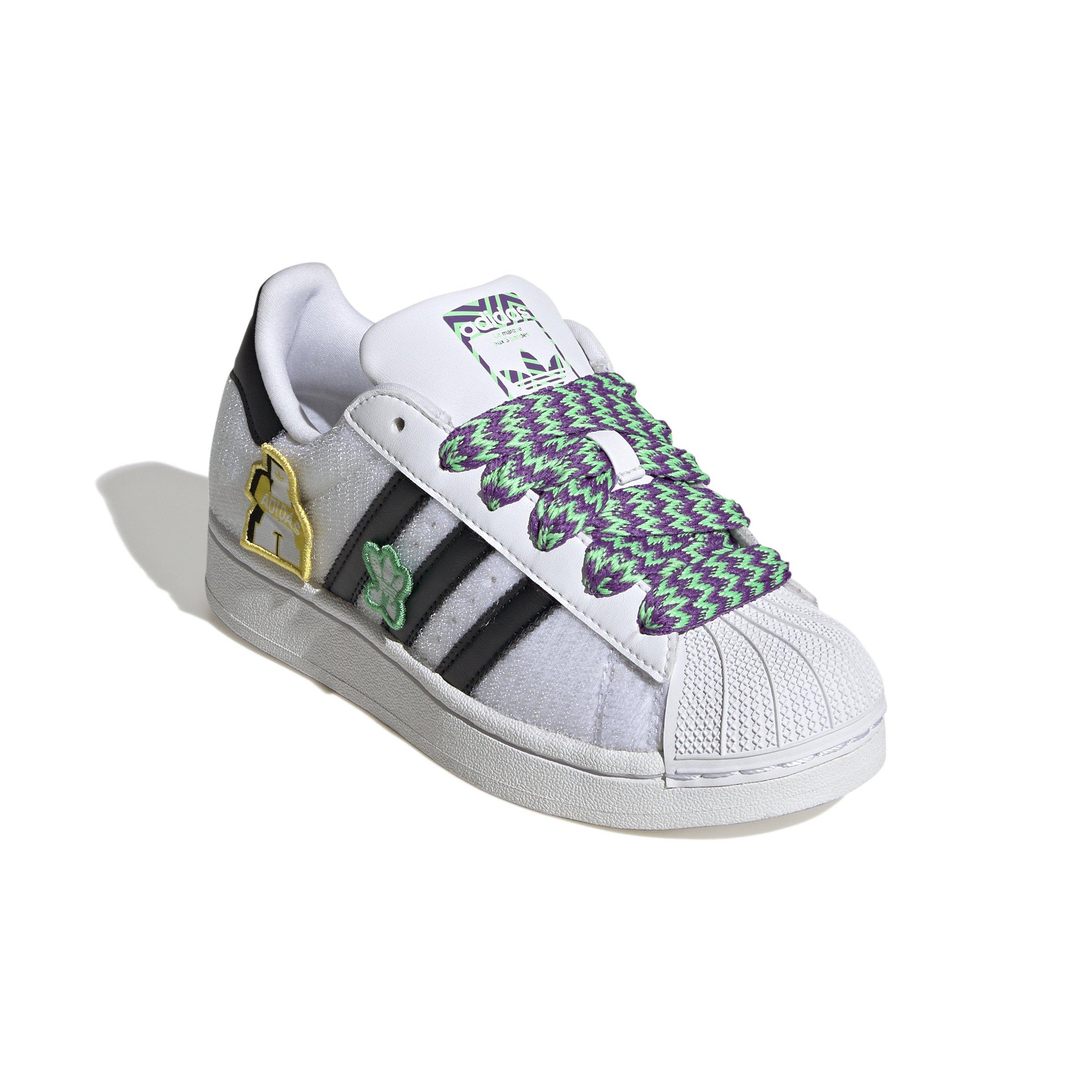 adidas Originals Superstar II Grade School Boys' "Ftwr White/Core Black/Gold Metallic" Shoe