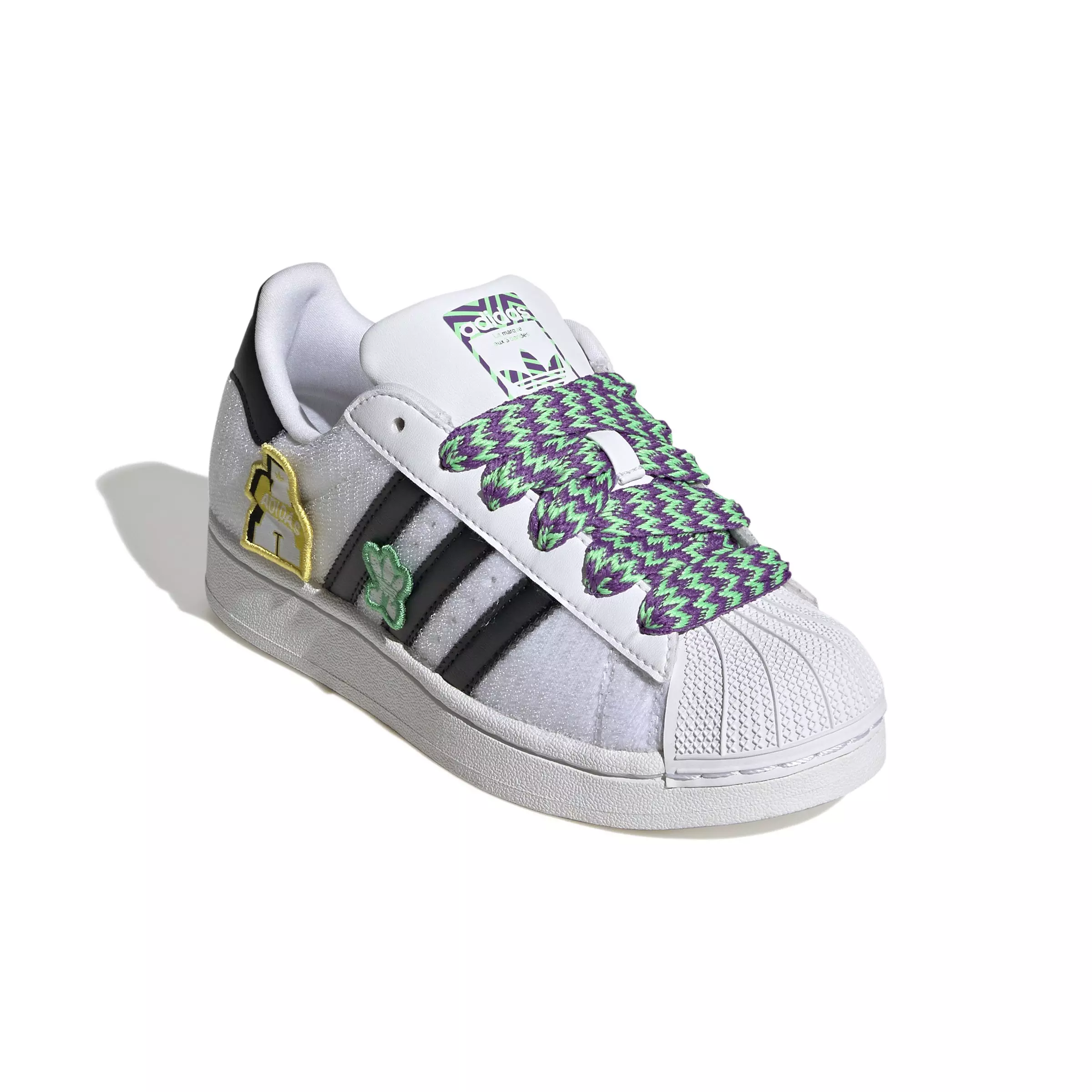 adidas Originals Superstar II "Ftwr White/Core Black/Gold Metallic" Grade School Boys' Shoe - WHITE/BLACK/GOLD
