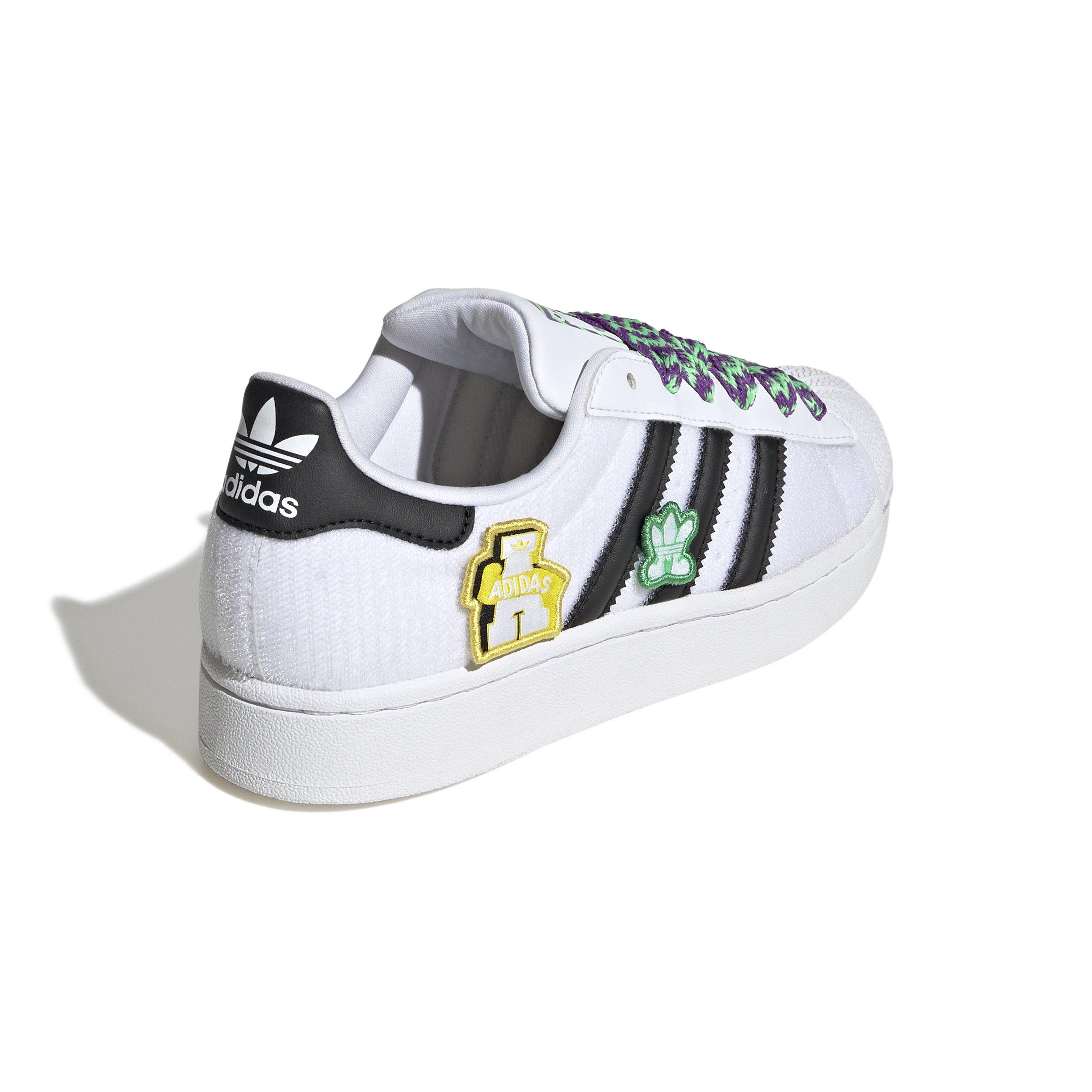 adidas Originals Superstar II Grade School Boys' "Ftwr White/Core Black/Gold Metallic" Shoe