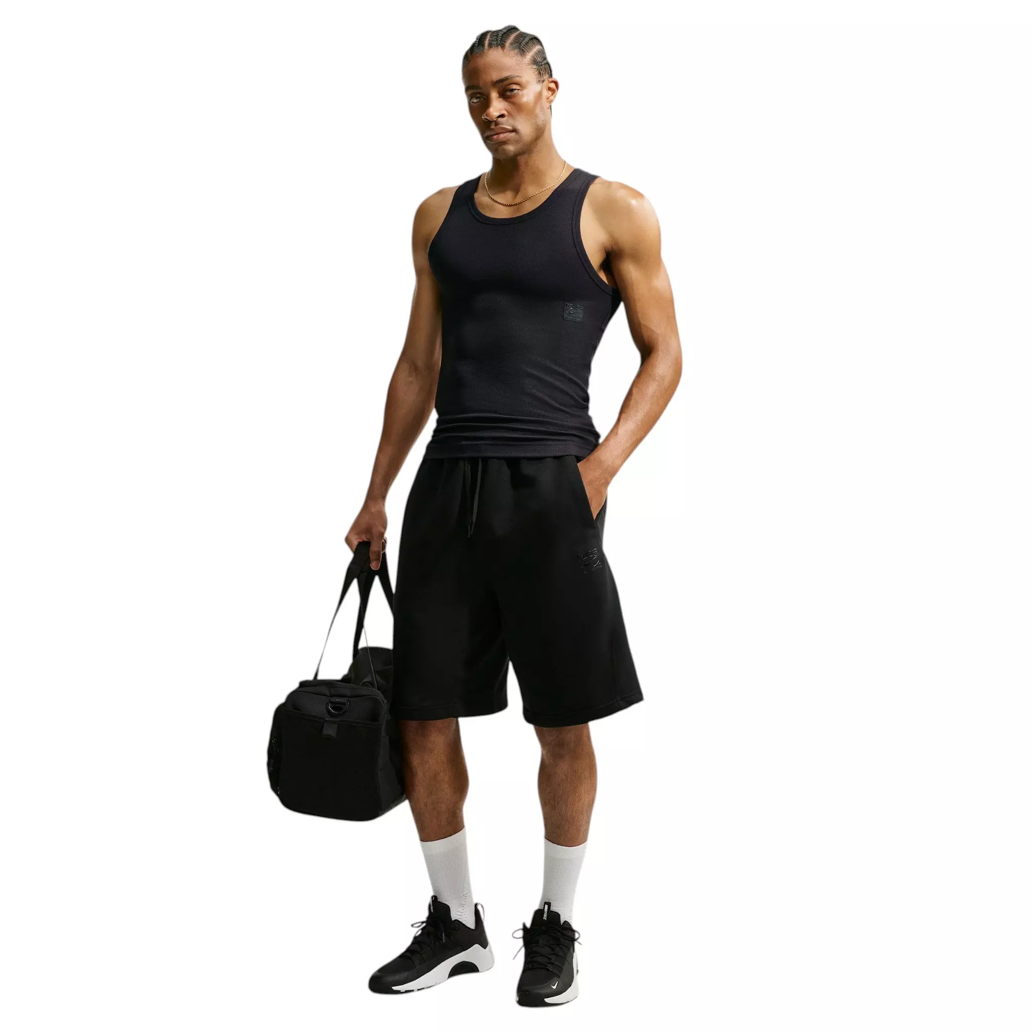 Nike Men's N.A.C. Dri-FIT Ribbed Tank Top - BLACK