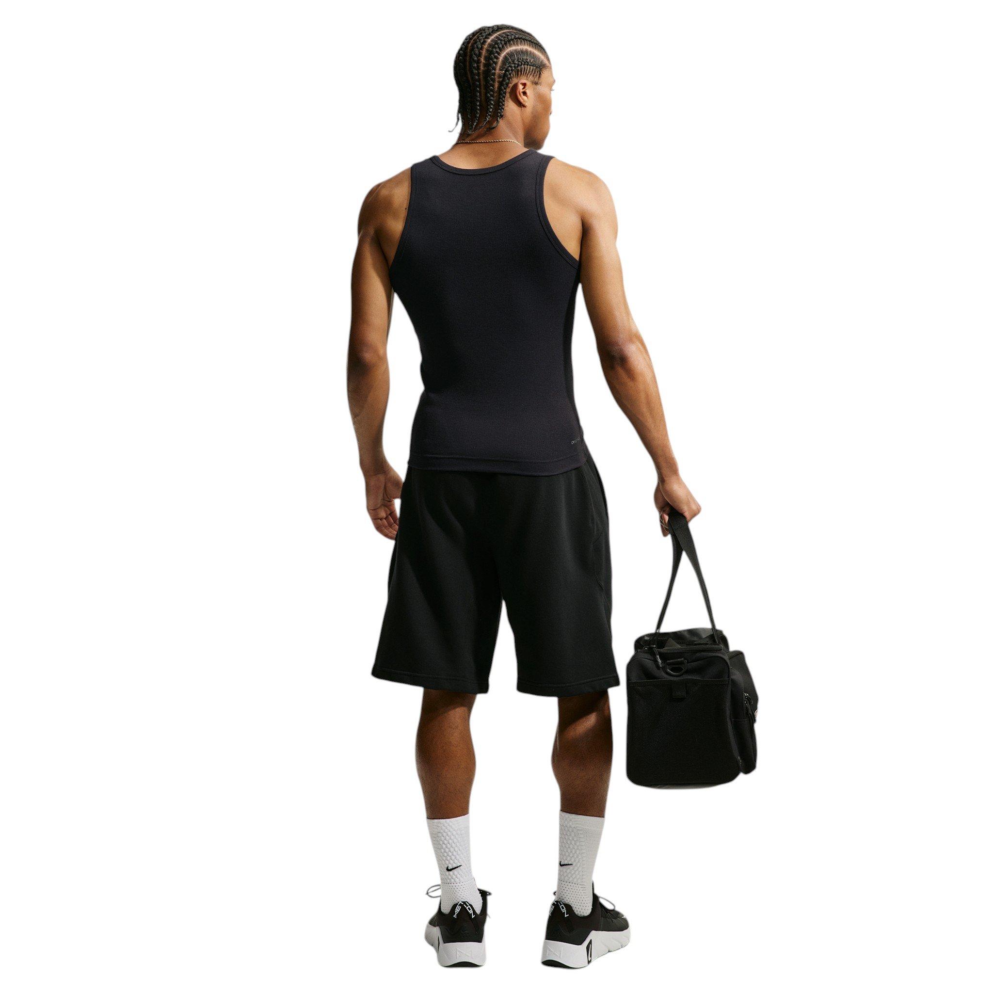 Nike Men's N.A.C. Dri-FIT Ribbed Tank Top - BLACK