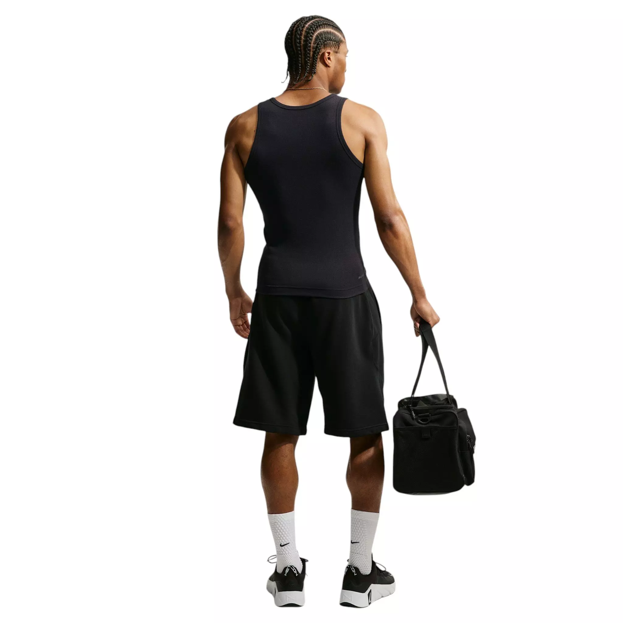 Nike Men's N.A.C. Dri-FIT Ribbed Tank Top - BLACK