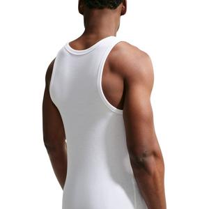 Nike Men's N.A.C. Dri-FIT Ribbed Tank Top - WHITE