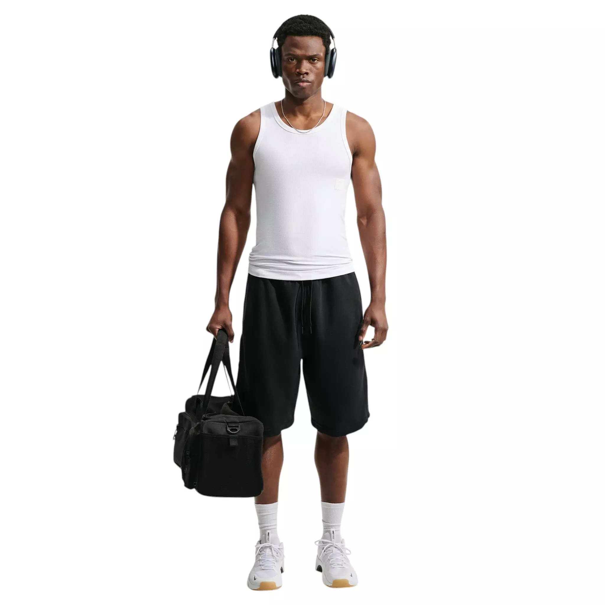 Nike Men's N.A.C. Dri-FIT Ribbed Tank Top - WHITE