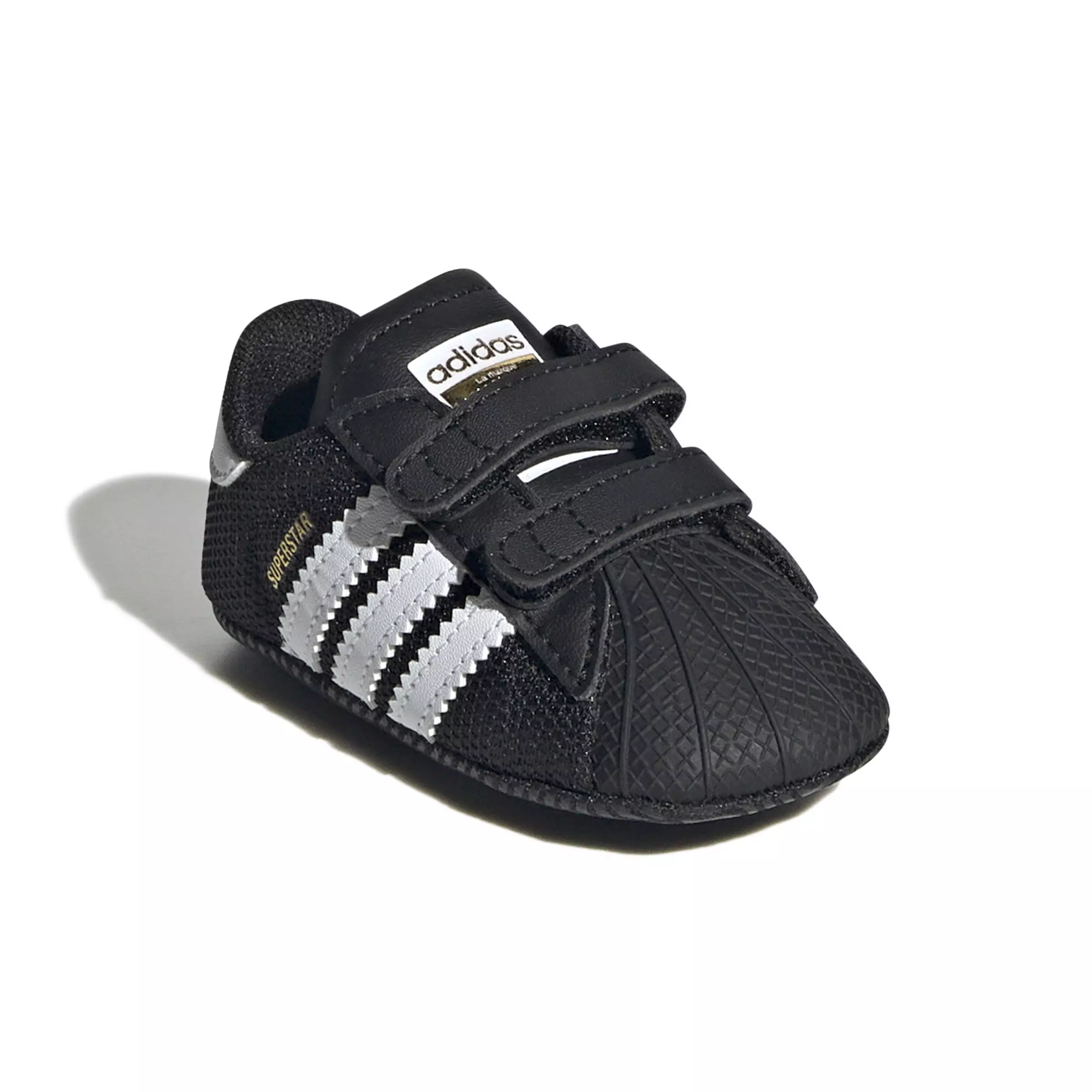 adidas Originals Superstar "Core Black/Ftwr White/Gold Metallic" Infant Boys' Crib Shoe - BLACK/WHITE/GOLD