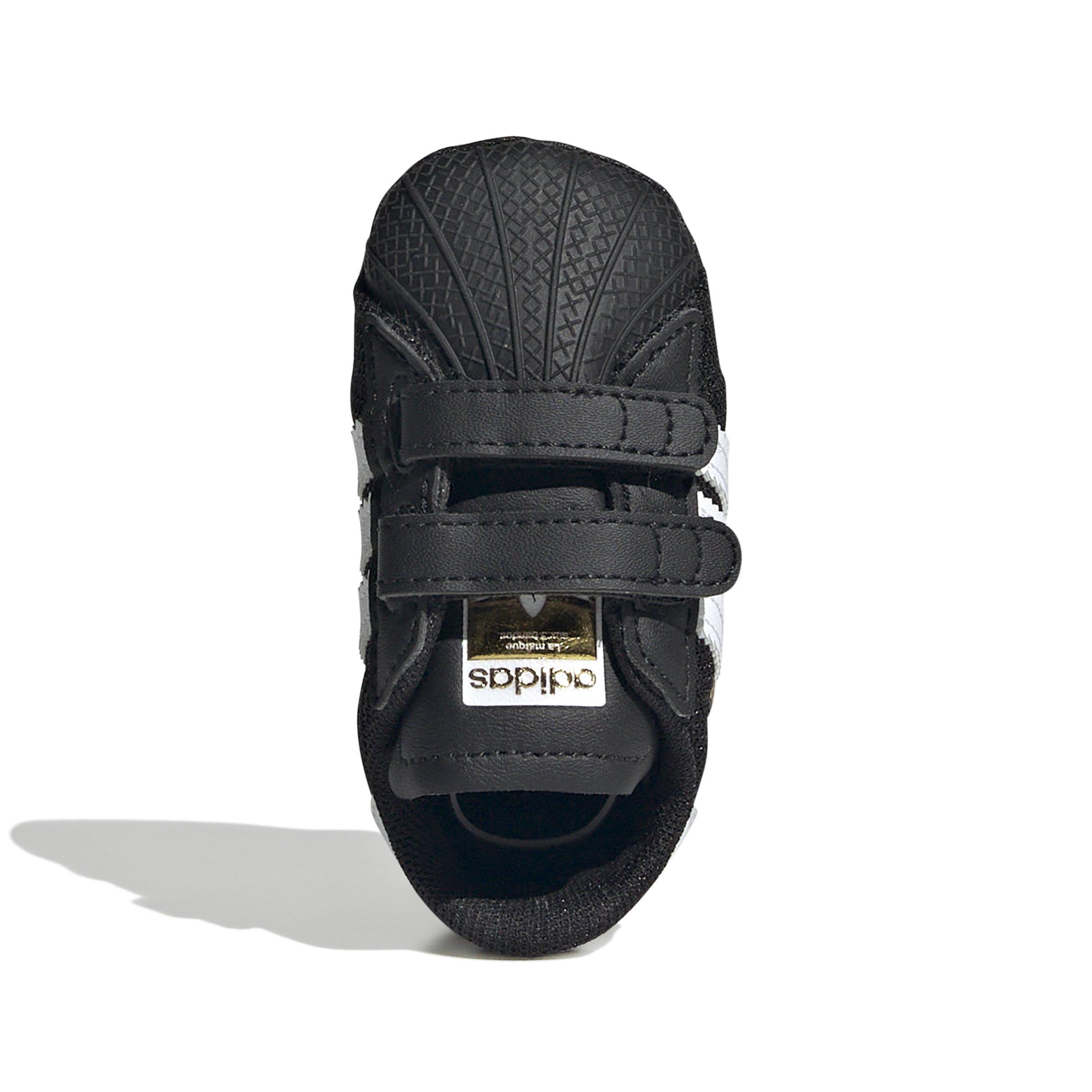 adidas Originals Superstar Infant Boys' "Core Black/Ftwr White/Gold Metallic" Crib Shoe