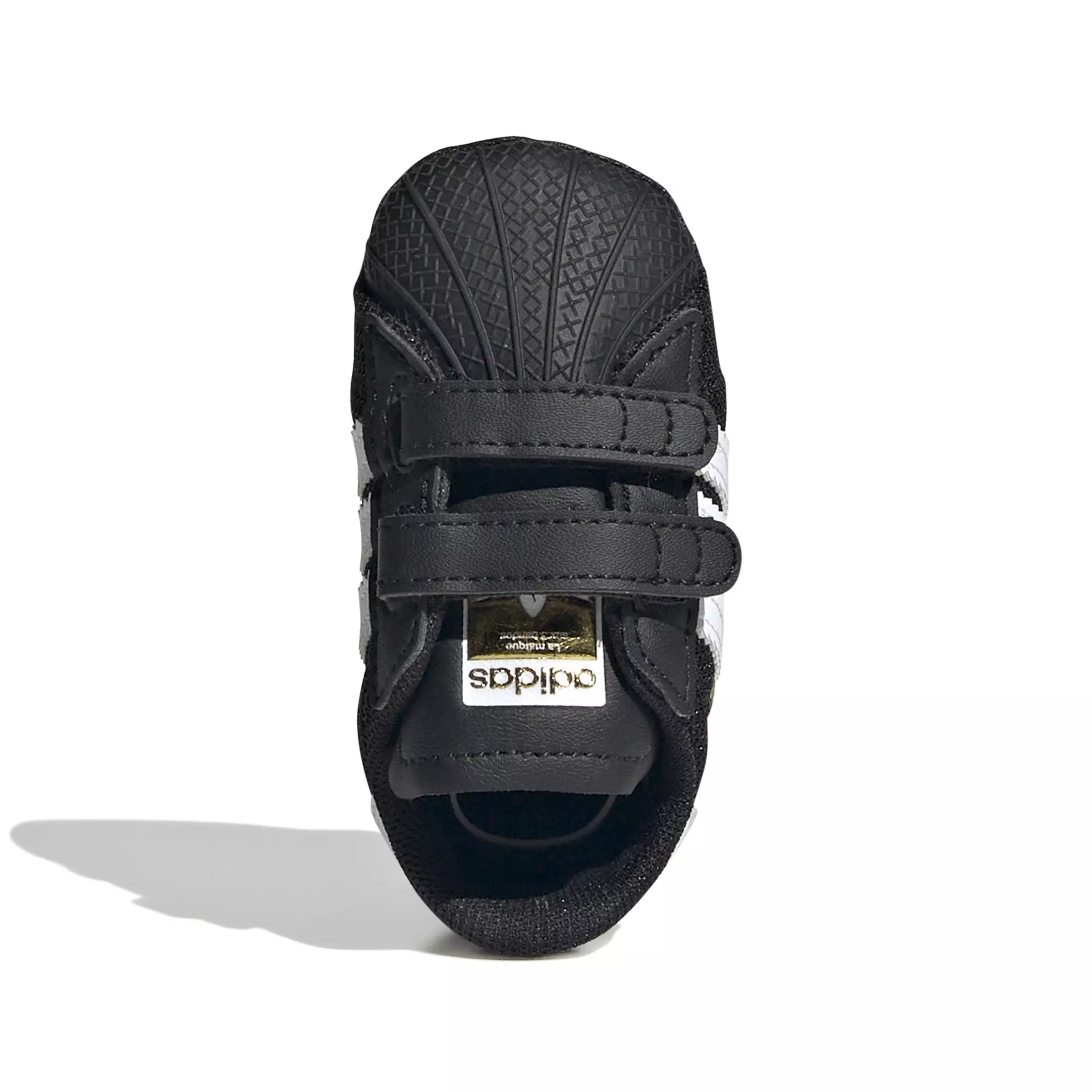 adidas Originals Superstar "Core Black/Ftwr White/Gold Metallic" Infant Boys' Crib Shoe - BLACK/WHITE/GOLD