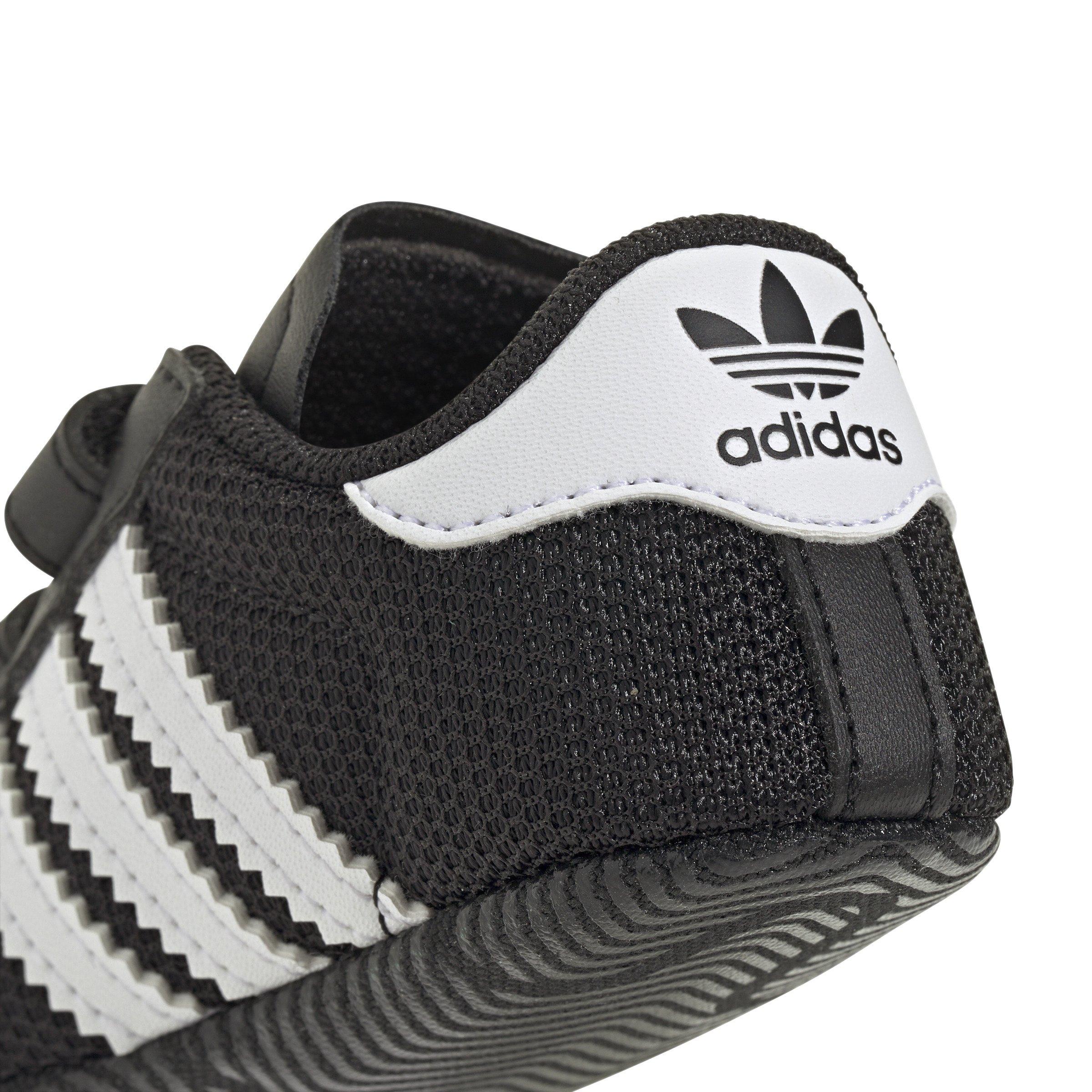 adidas Originals Superstar Infant Boys' "Core Black/Ftwr White/Gold Metallic" Crib Shoe