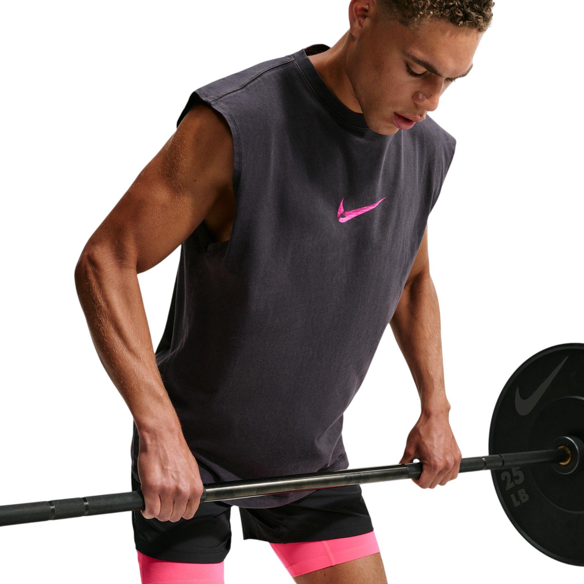 Nike Men's Easy Work Sleeveless T-Shirt - BLACK Thumbnail View 3