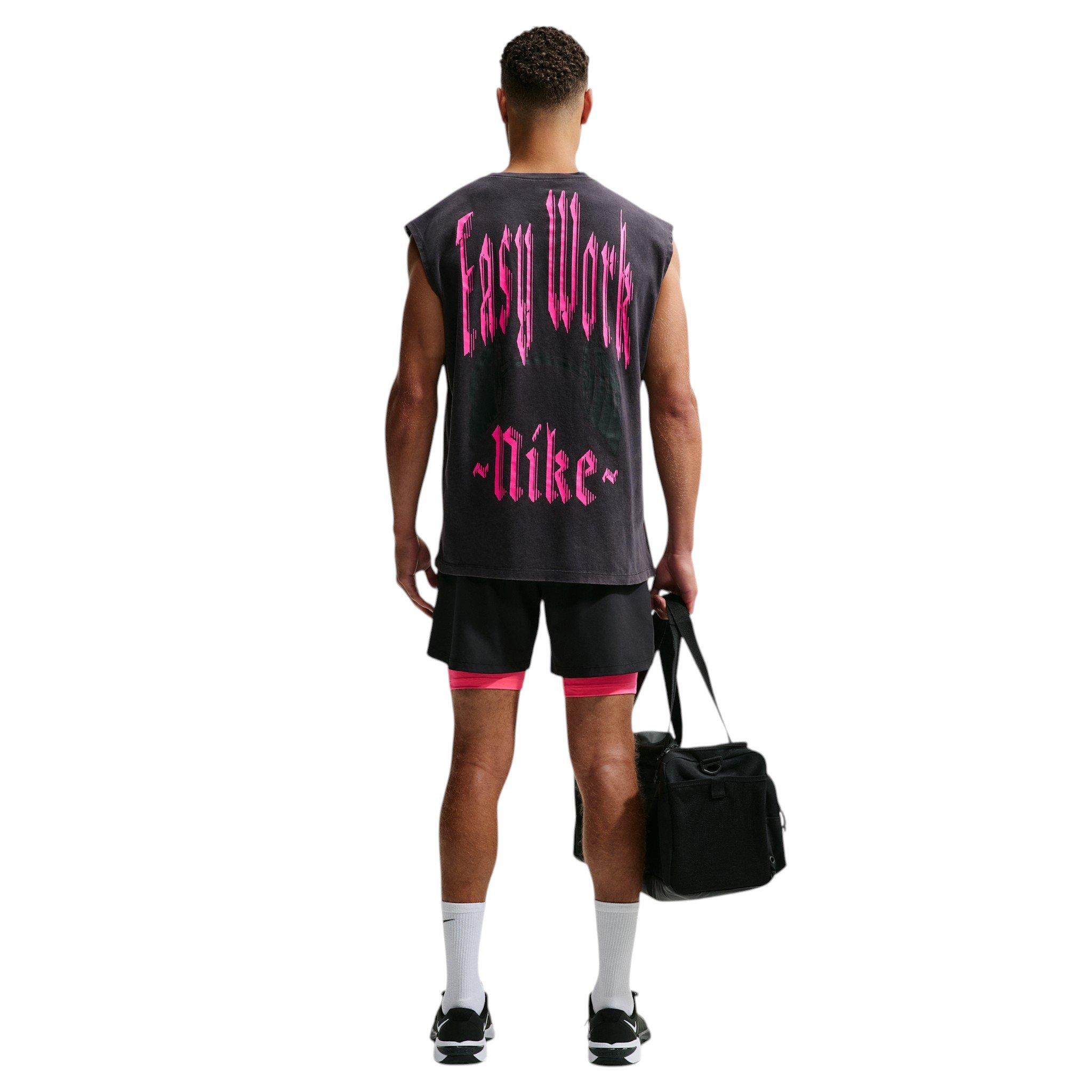 Nike Men's Easy Work Sleeveless T-Shirt - BLACK Thumbnail View 5