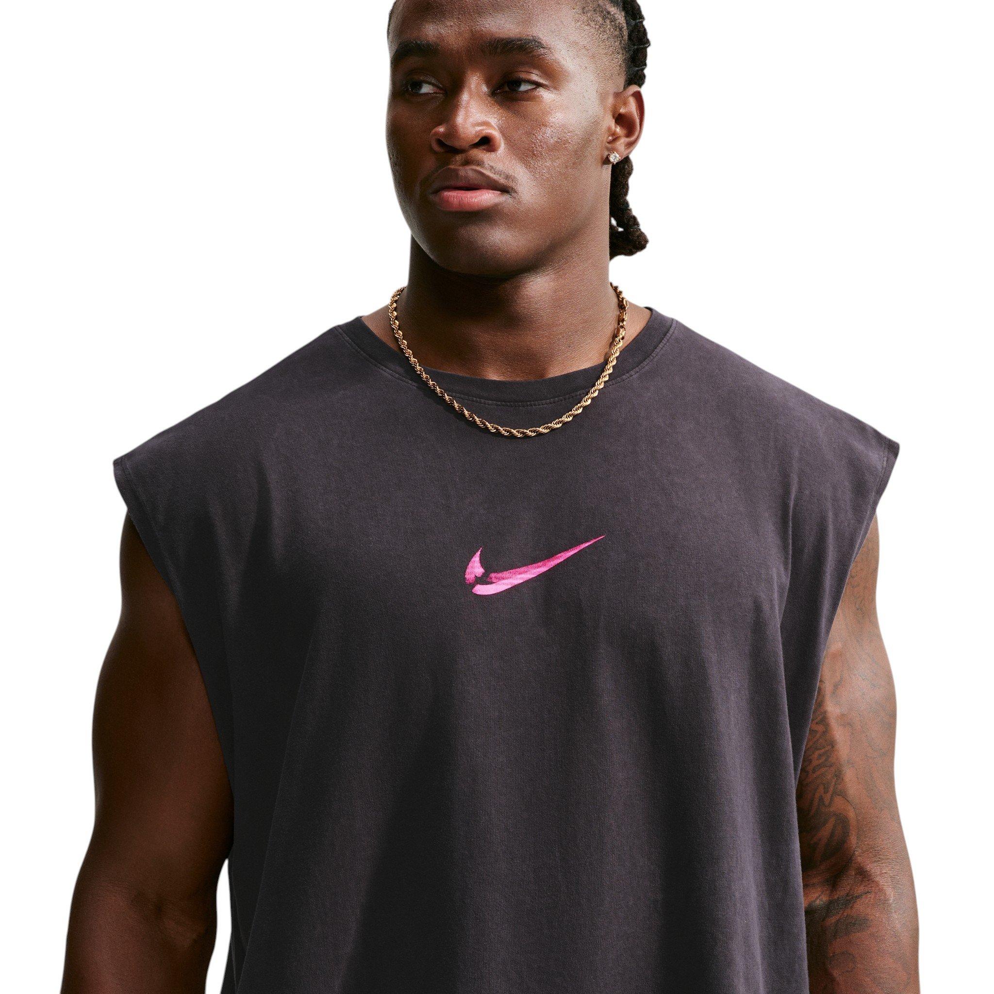 Nike Men's Easy Work Sleeveless T-Shirt - BLACK Thumbnail View 6