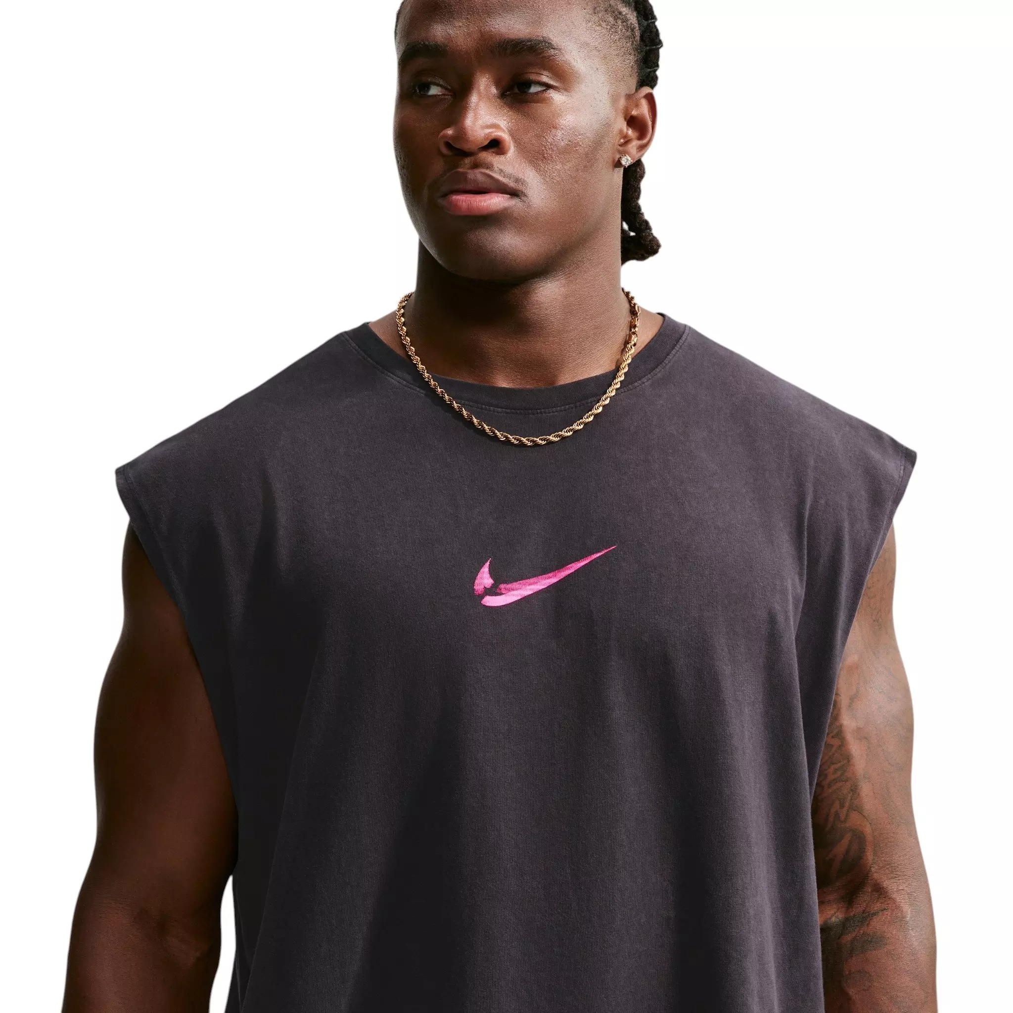Nike Men's Easy Work Sleeveless T-Shirt - BLACK