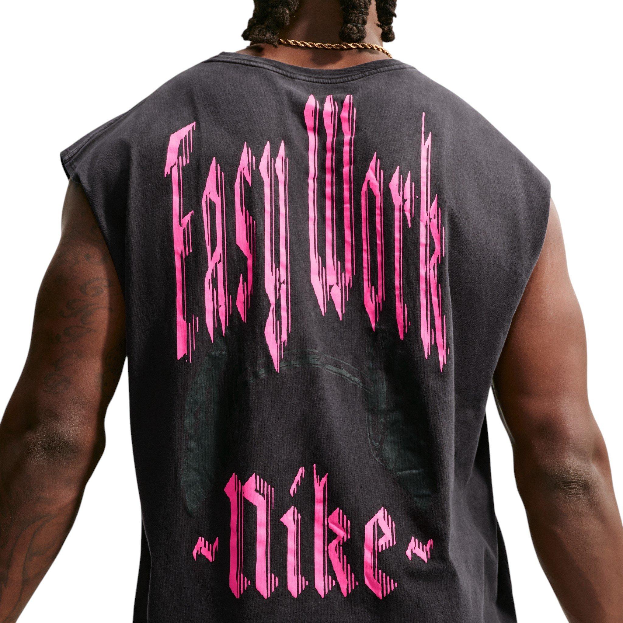 Nike Men's Easy Work Sleeveless T-Shirt - BLACK Thumbnail View 7