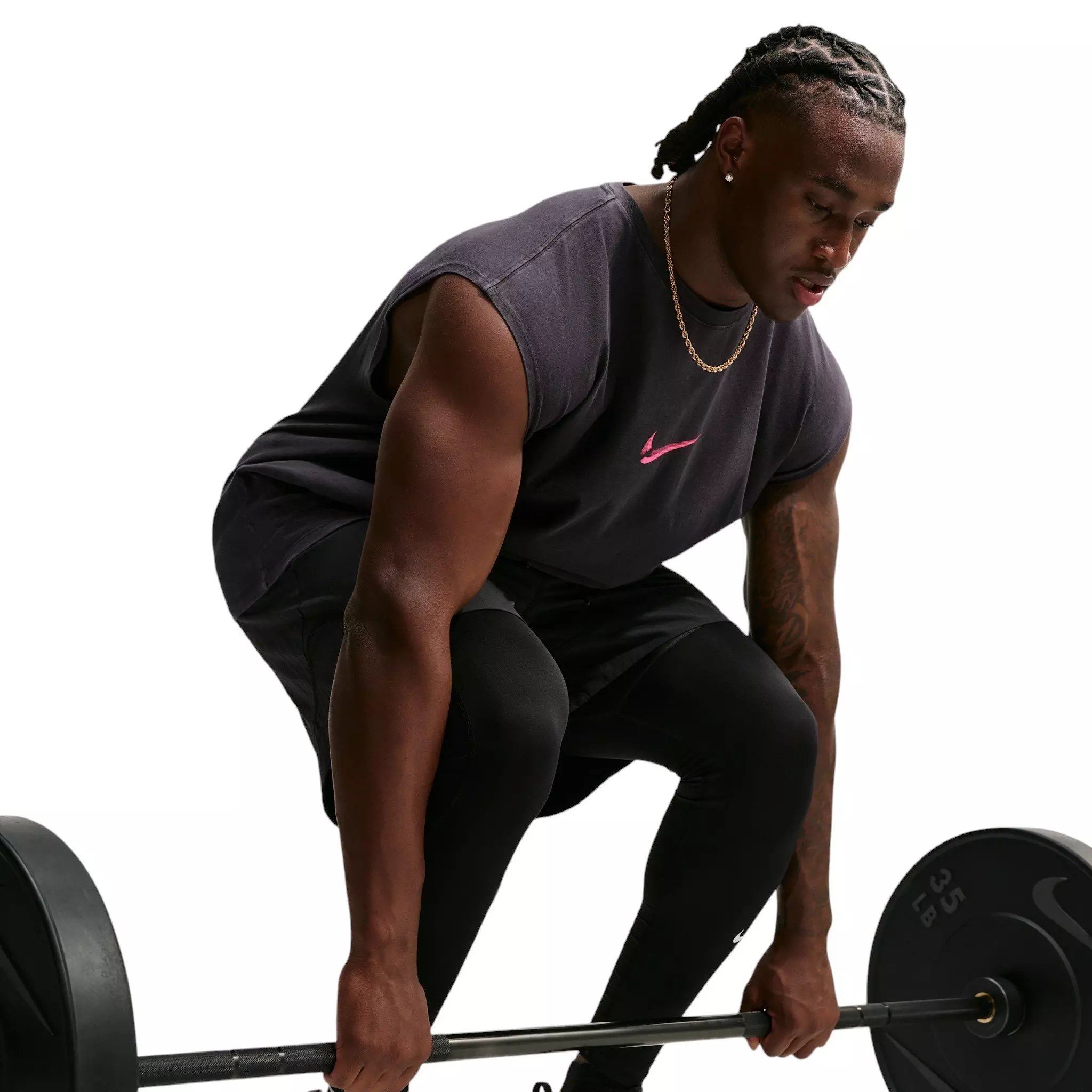Nike Men's Easy Work Sleeveless T-Shirt - BLACK