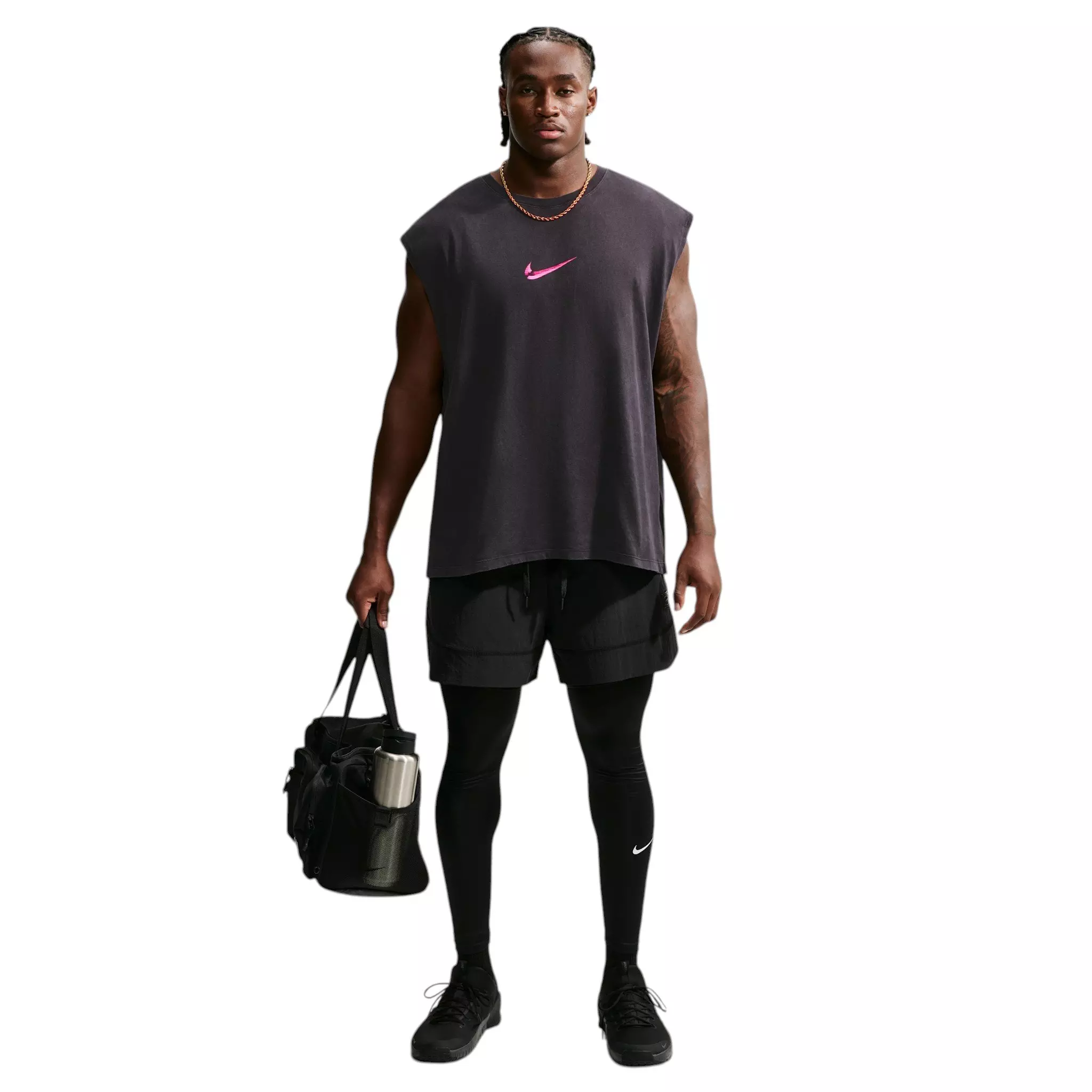 Nike Men's Easy Work Sleeveless T-Shirt - BLACK