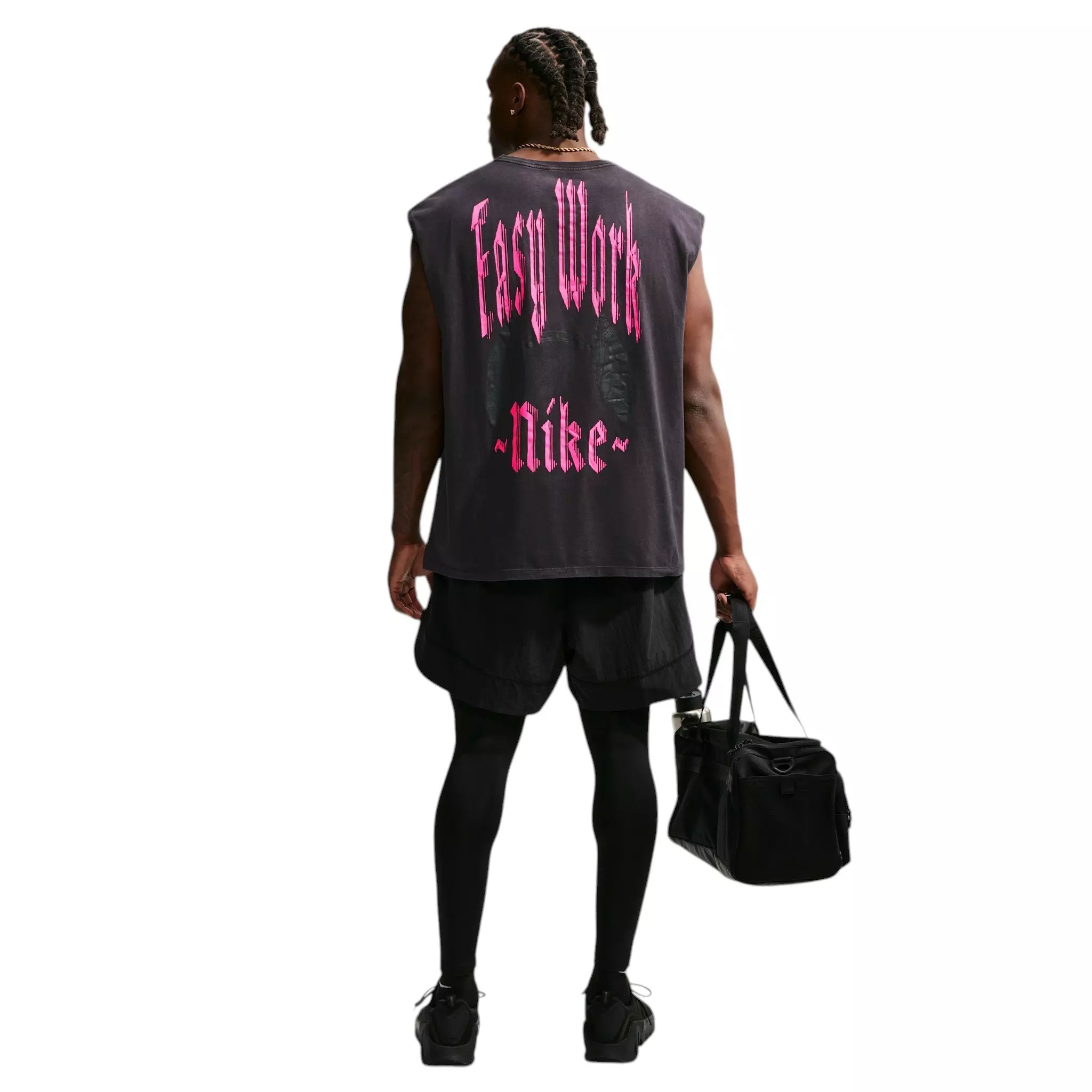 Nike Men's Easy Work Sleeveless T-Shirt - BLACK