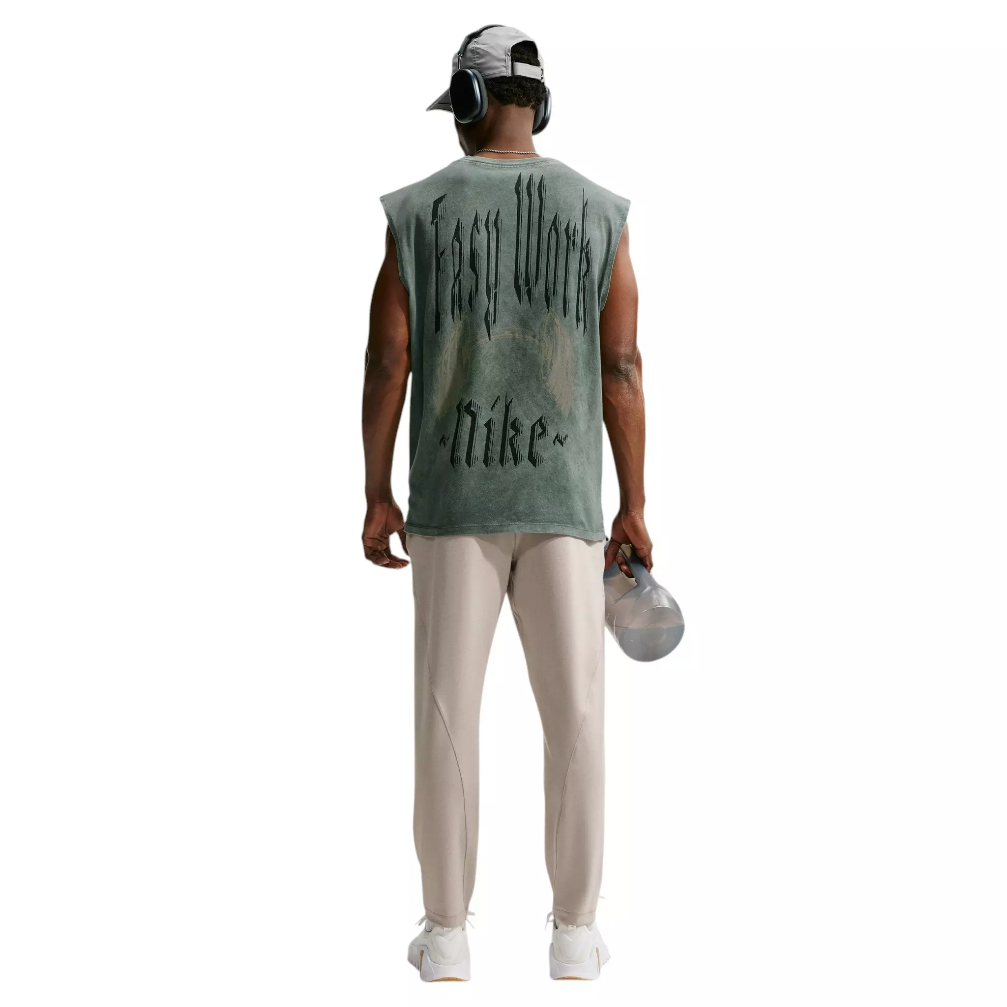 Nike Men's Easy Work Sleeveless T-Shirt - GREEN