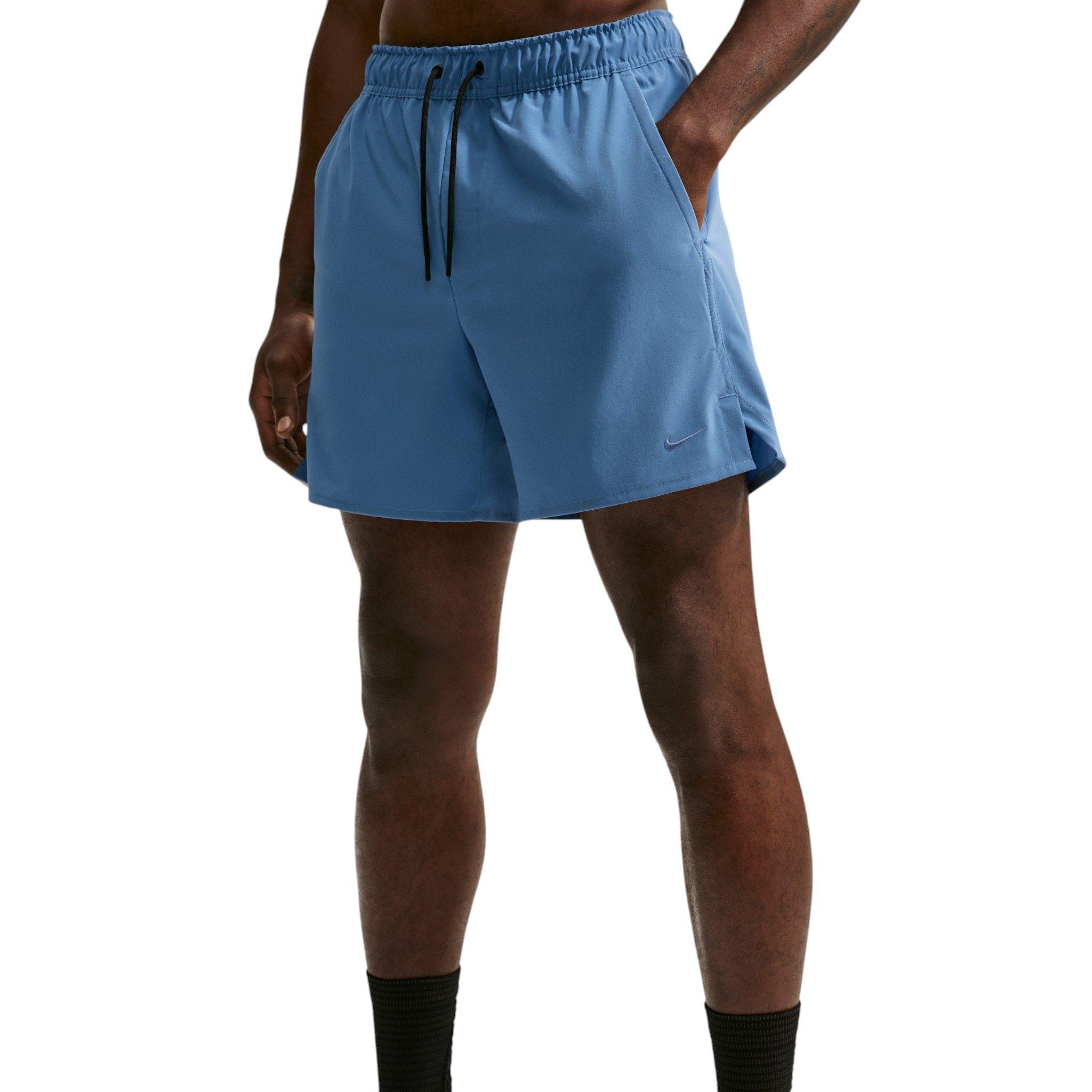 Nike Men's Unlimited Dri-FIT 5" Unlined Versatile Shorts - Indigo Storm/Black/Indigo Storm - STORM/BLACK/STORM Thumbnail View 3