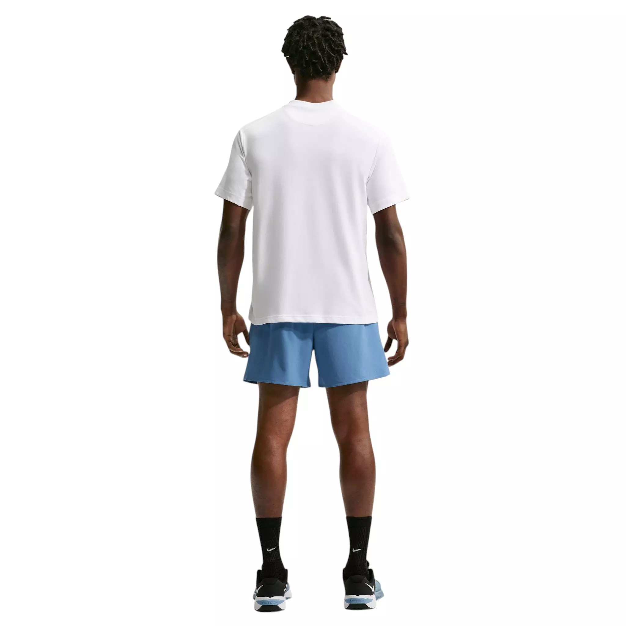 Nike Men's Unlimited Dri-FIT 5" Unlined Versatile Shorts - Indigo Storm/Black/Indigo Storm - STORM/BLACK/STORM