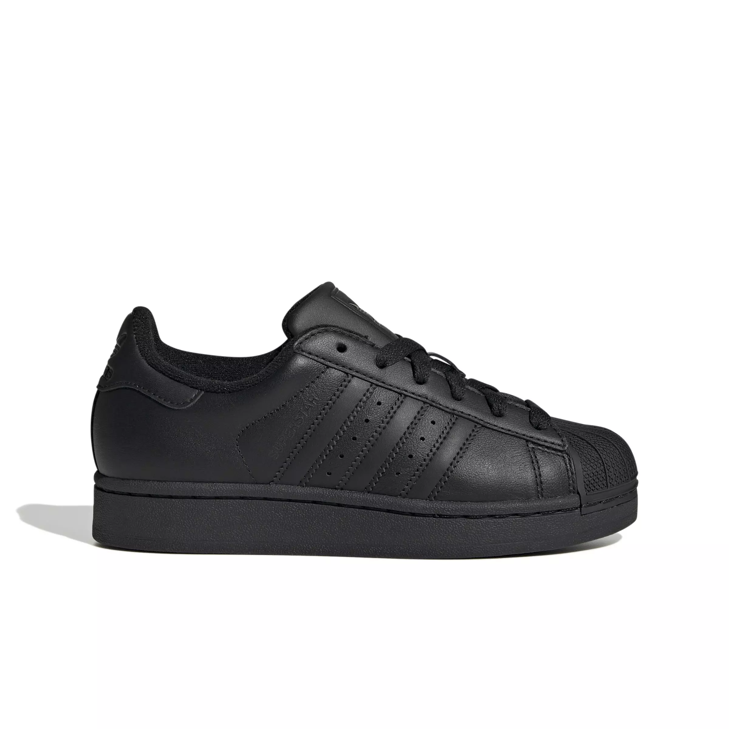adidas Originals Superstar II "Core Black/Core Black/Core Black" Grade School Boys' Shoe - BLACK/BLACK/BLACK