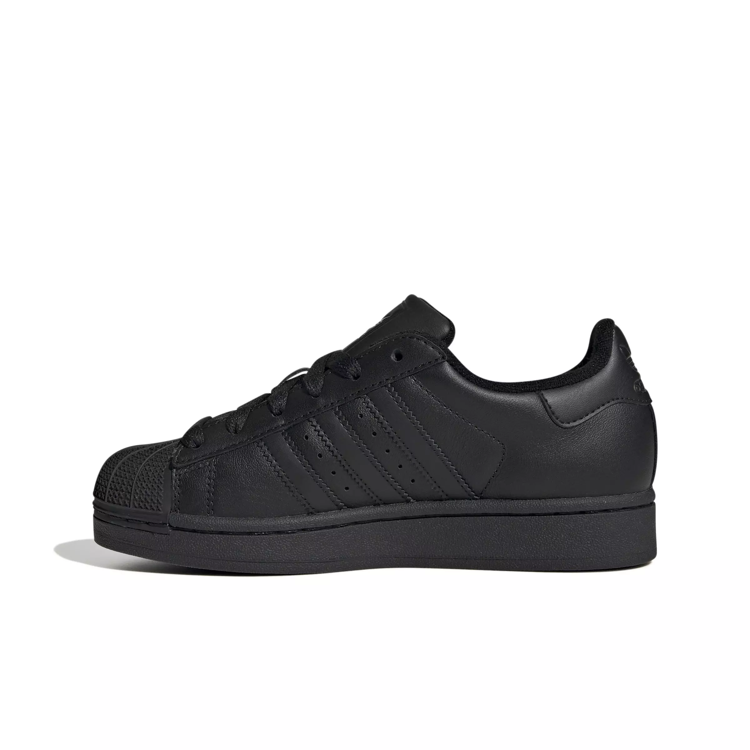 adidas Originals Superstar II "Core Black/Core Black/Core Black" Grade School Boys' Shoe - BLACK/BLACK/BLACK