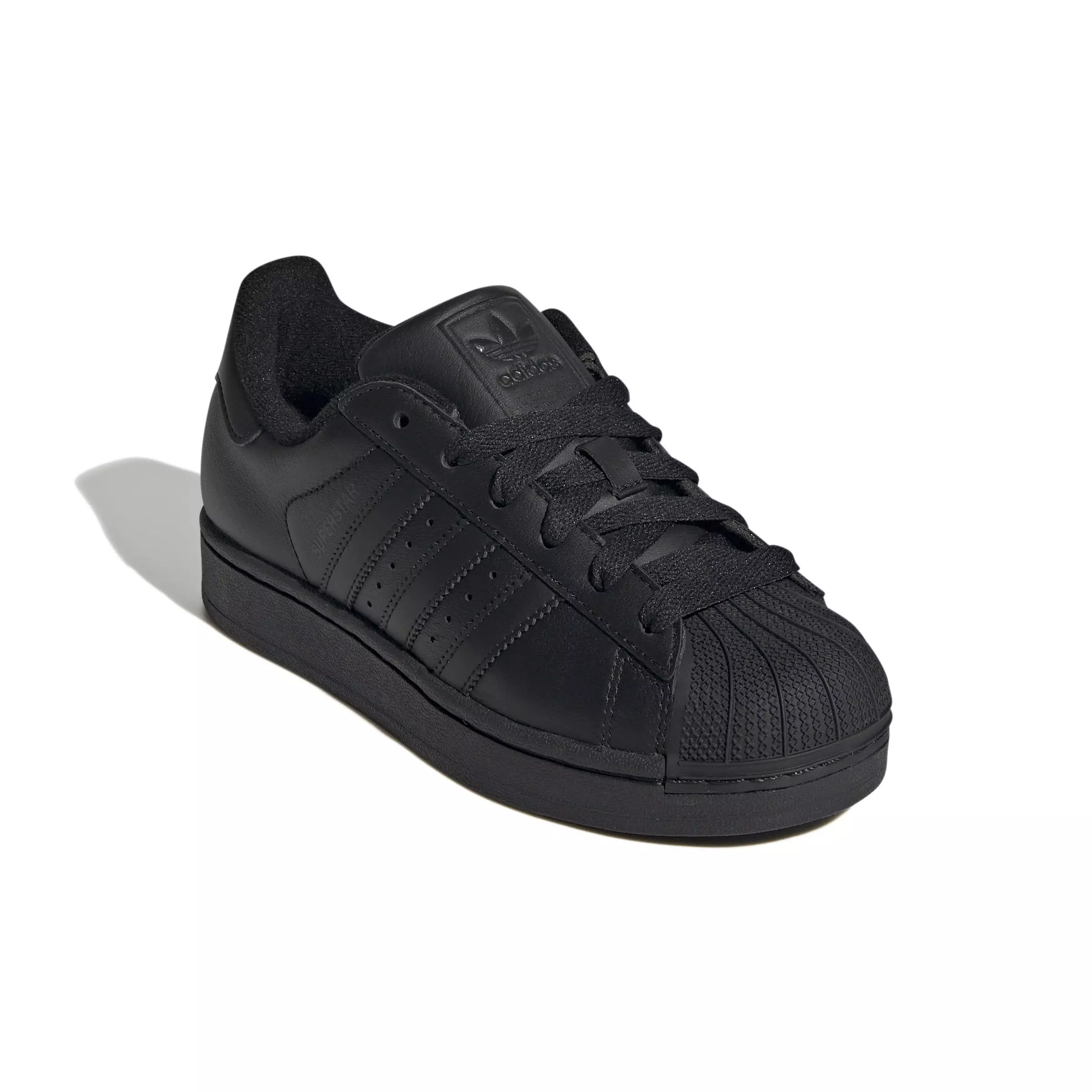 adidas Originals Superstar II "Core Black/Core Black/Core Black" Grade School Boys' Shoe - BLACK/BLACK/BLACK