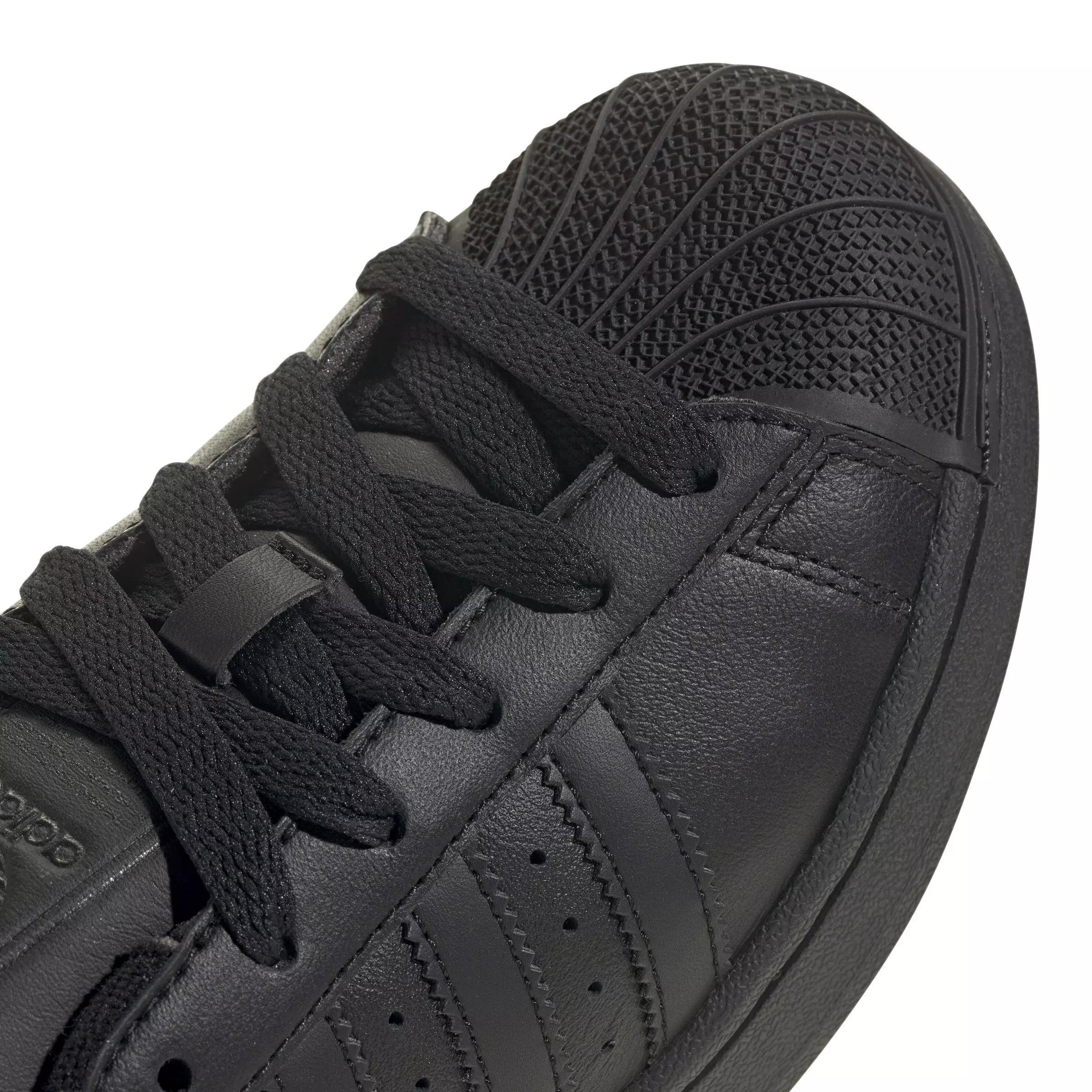 adidas Originals Superstar II "Core Black/Core Black/Core Black" Grade School Boys' Shoe - BLACK/BLACK/BLACK