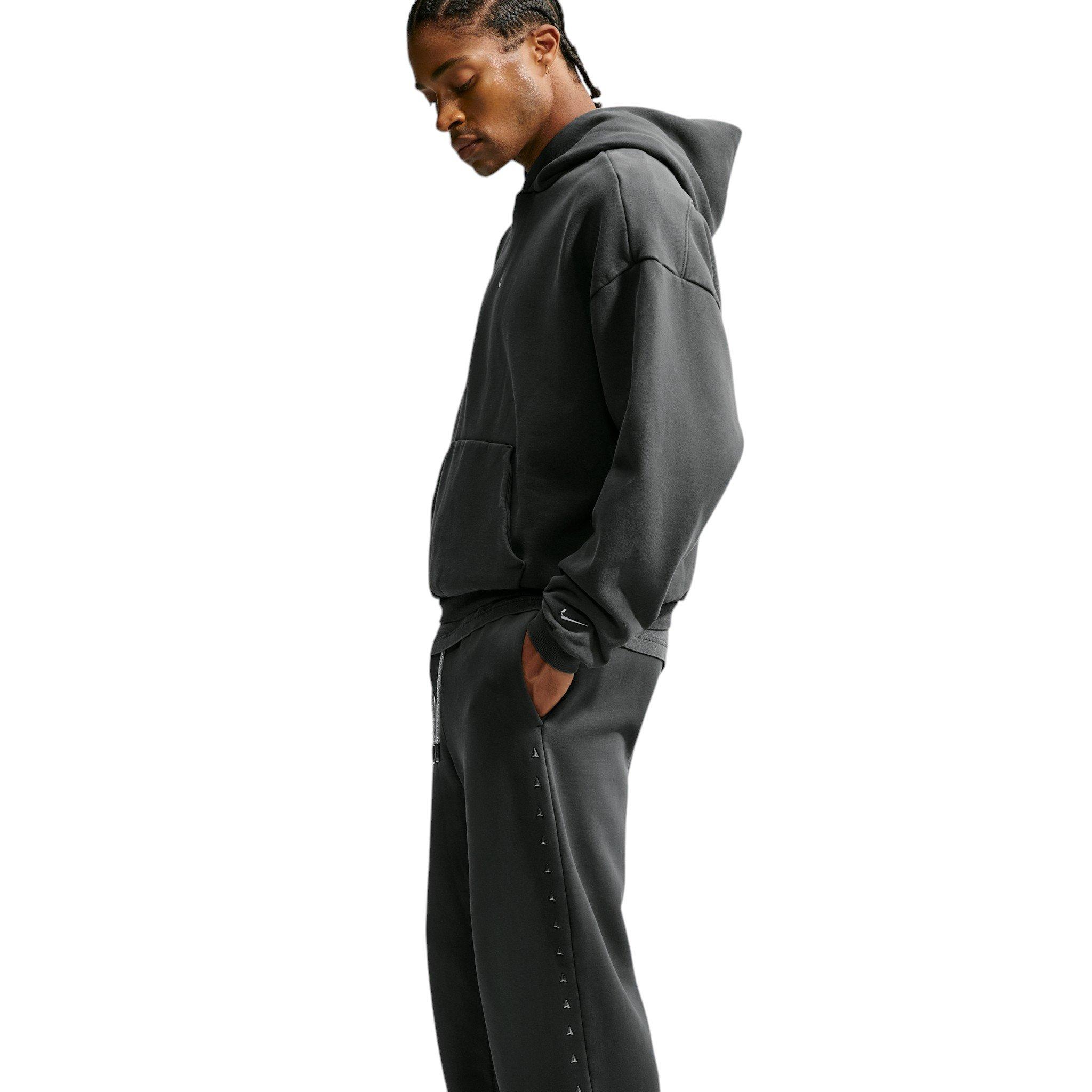 Nike Men's Ja Standard Issue Therma-FIT Fleece Open Hem Basketball Pants - Black Spruce/Ice Silver - SPRUCE/SILVER