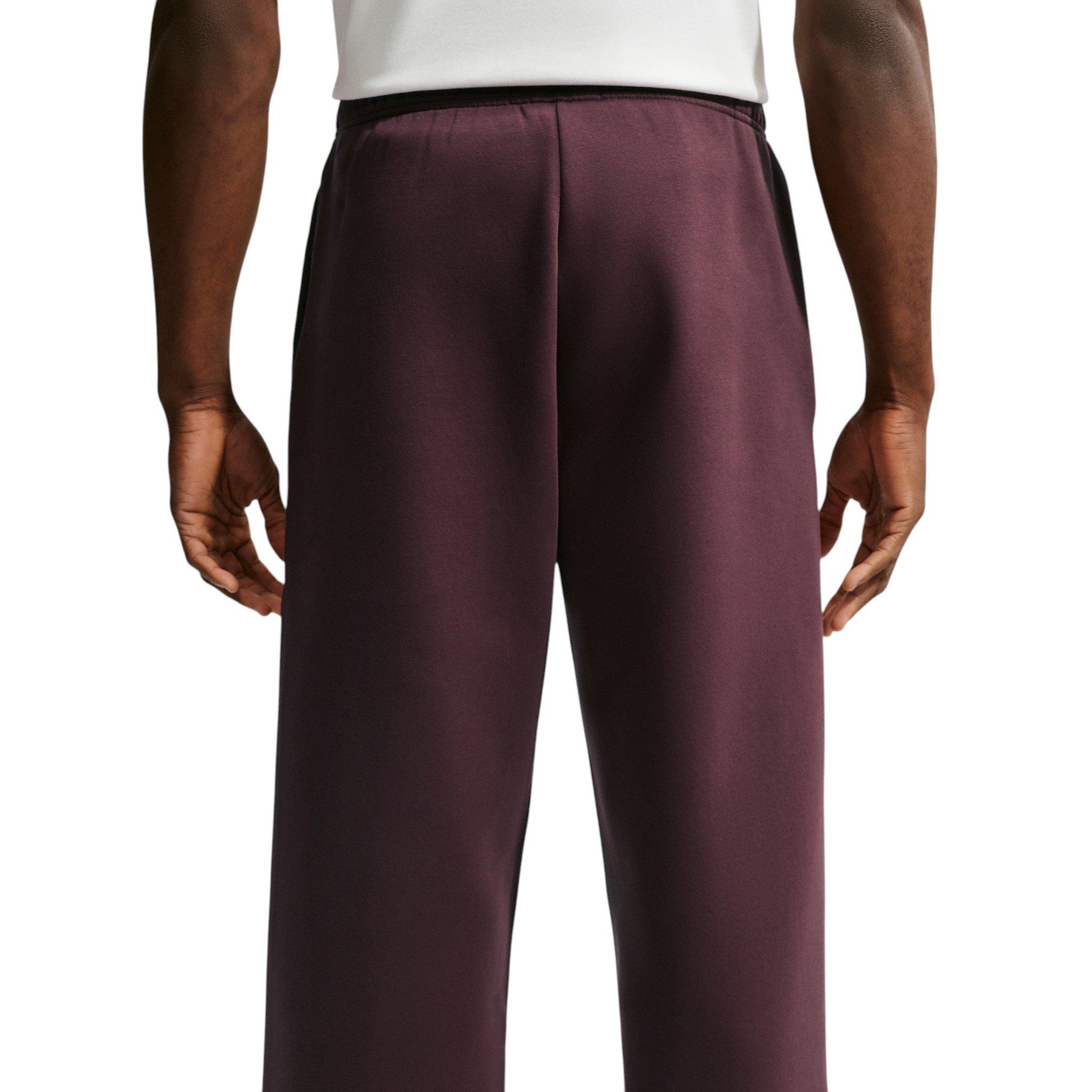 Nike Men's Standard Issue Therma-FIT Brushed Open-Hem Basketball Pants - RED Thumbnail View 2