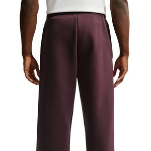 Nike Men's Standard Issue Therma-FIT Brushed Open-Hem Basketball Pants - RED