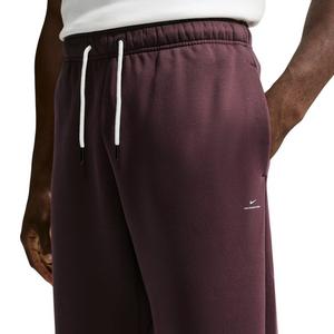 Nike Men's Standard Issue Therma-FIT Brushed Open-Hem Basketball Pants - RED