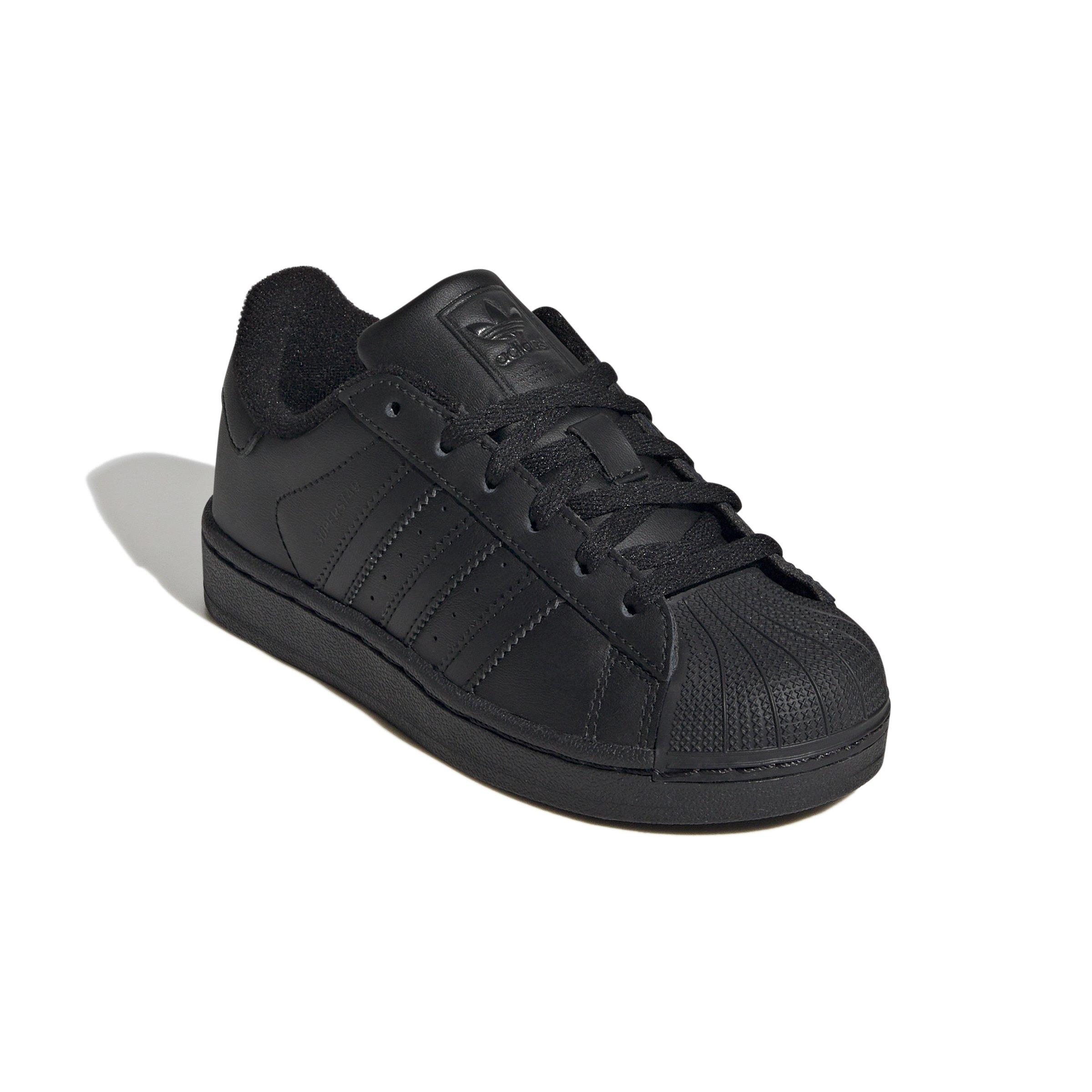 adidas Originals Superstar II Preschool Boys' "Core Black/Core Black/Core Black" Shoe