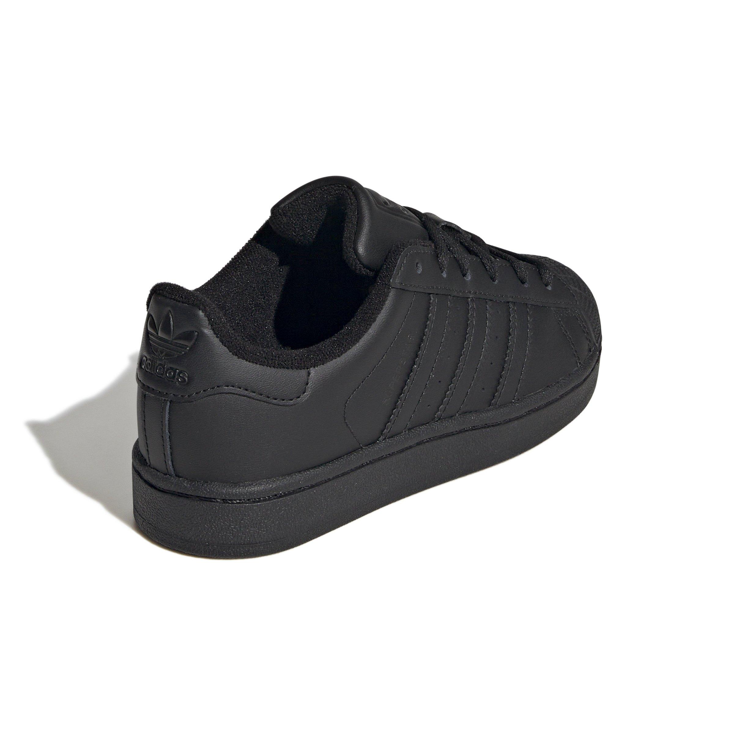 adidas Originals Superstar II Preschool Boys' "Core Black/Core Black/Core Black" Shoe