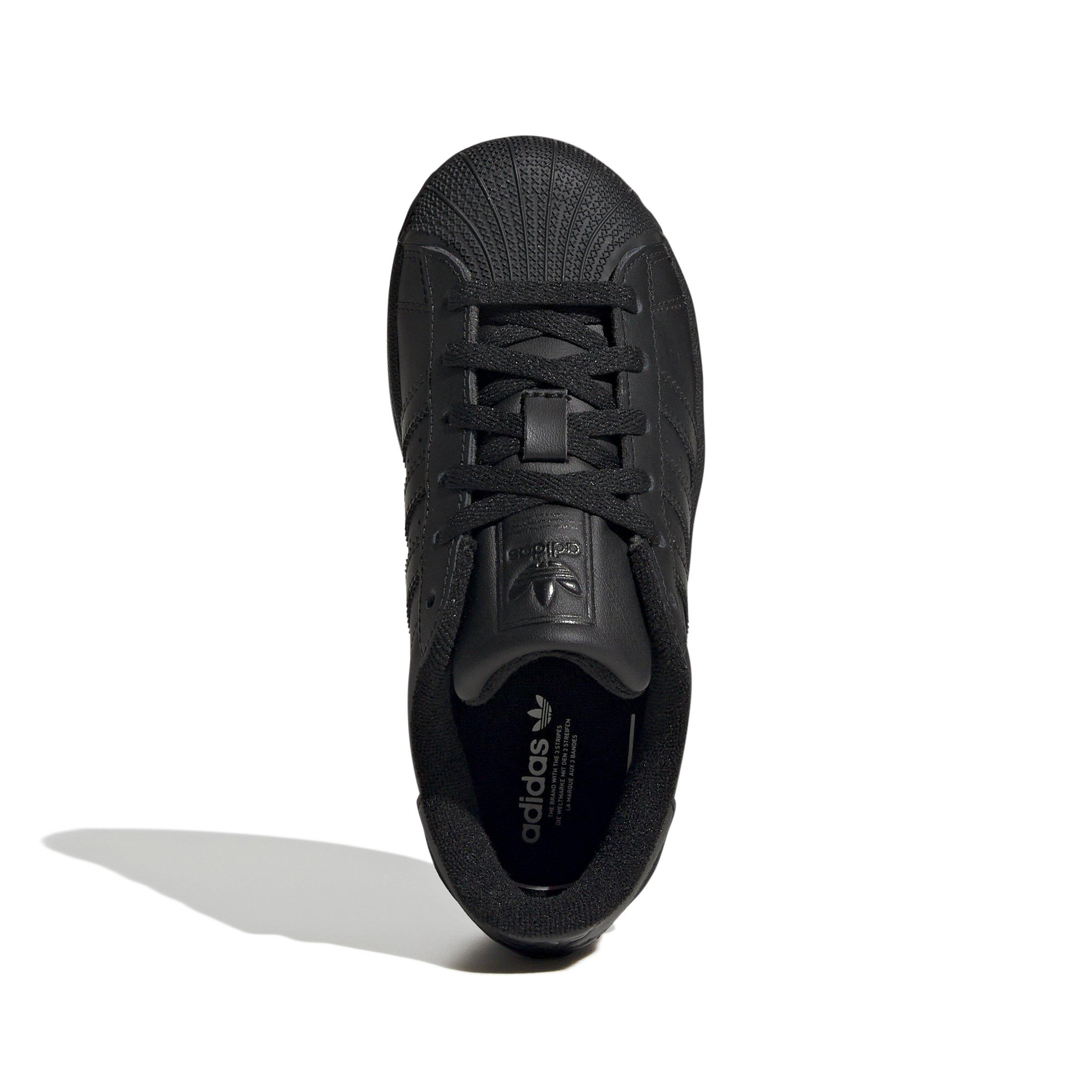 adidas Originals Superstar II Preschool Boys' "Core Black/Core Black/Core Black" Shoe