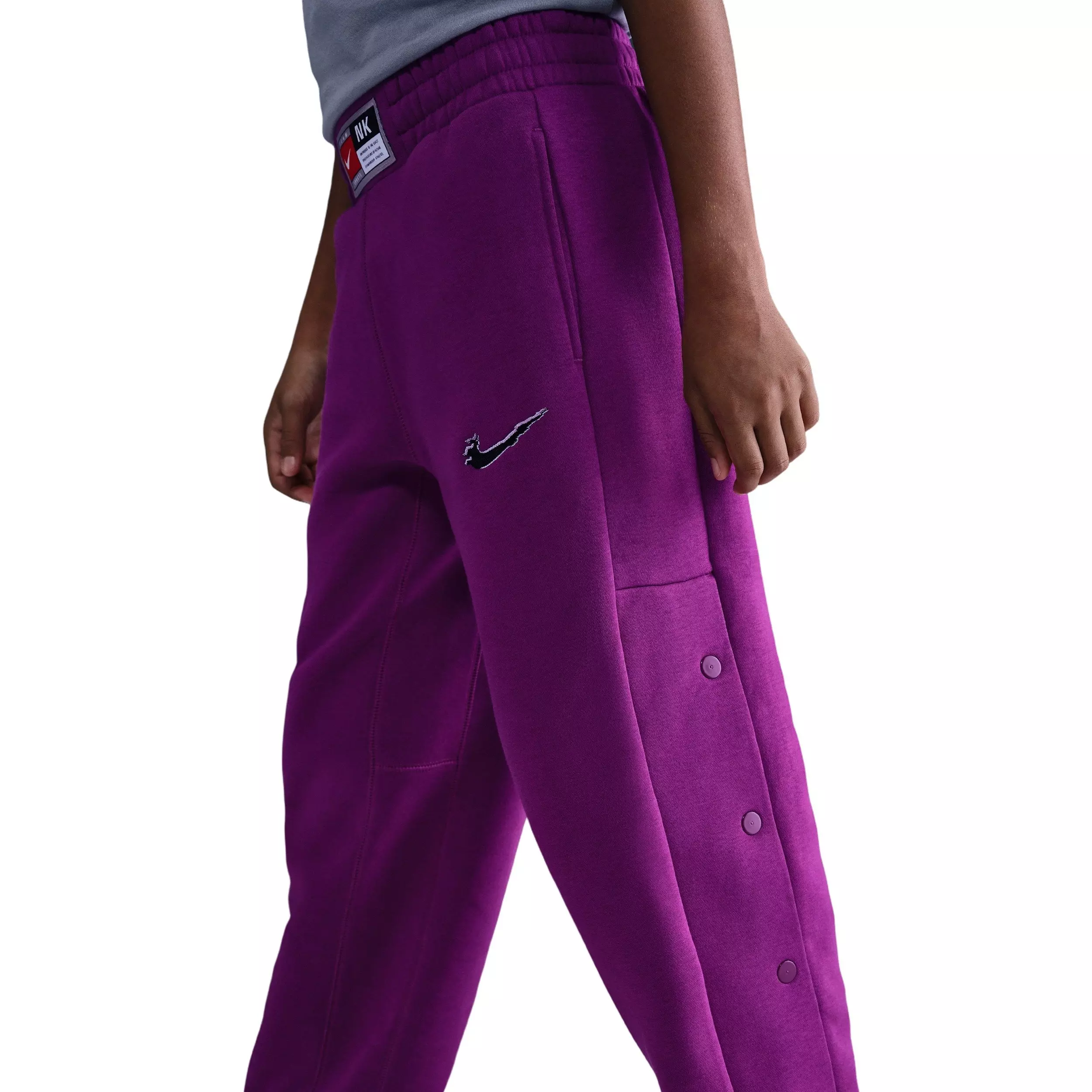 Nike Big Kids' Culture of Basketball Glitch Fleece Pants - Berry - BERRY