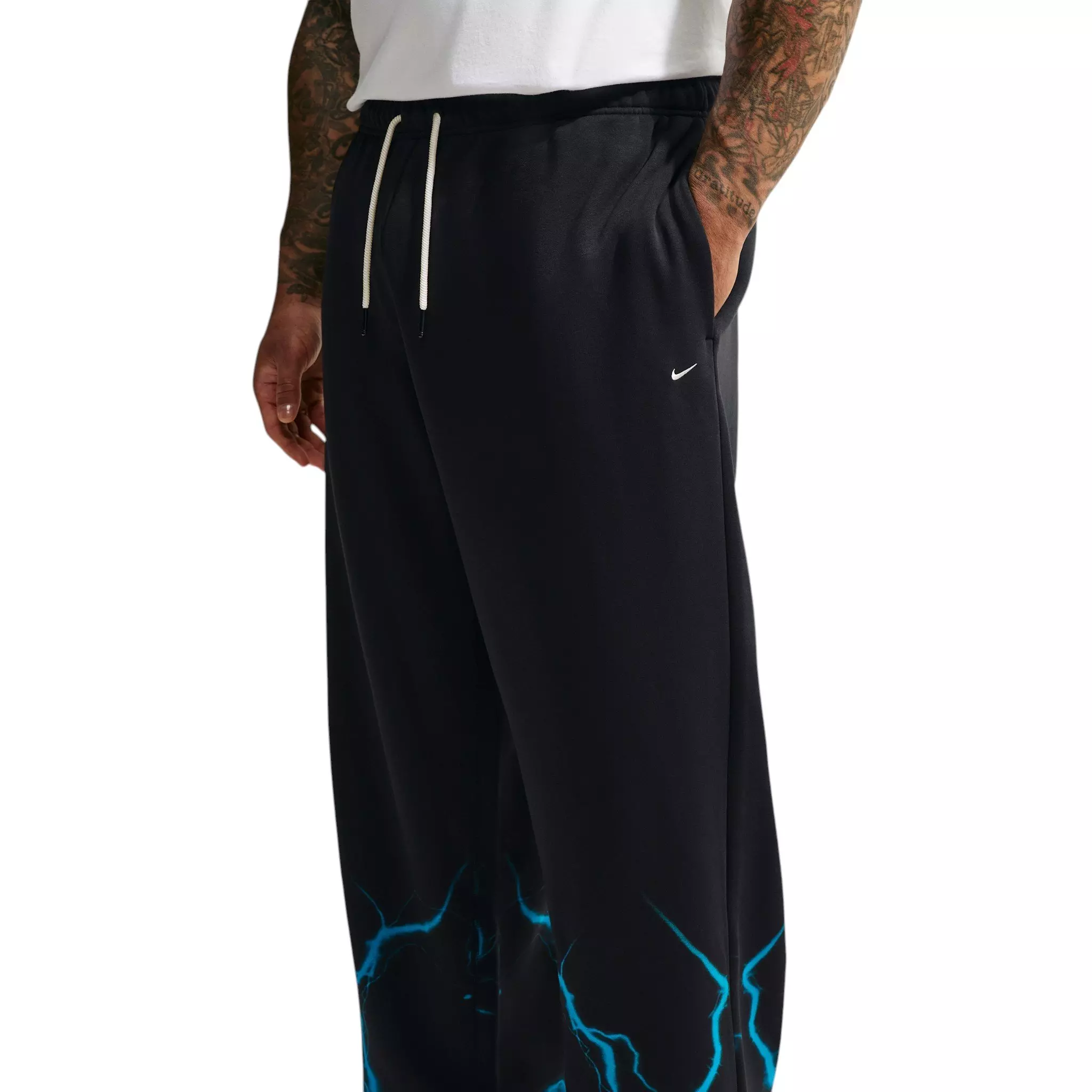 Nike Men's Standard Issue Brushed Basketball Pants - BLACK