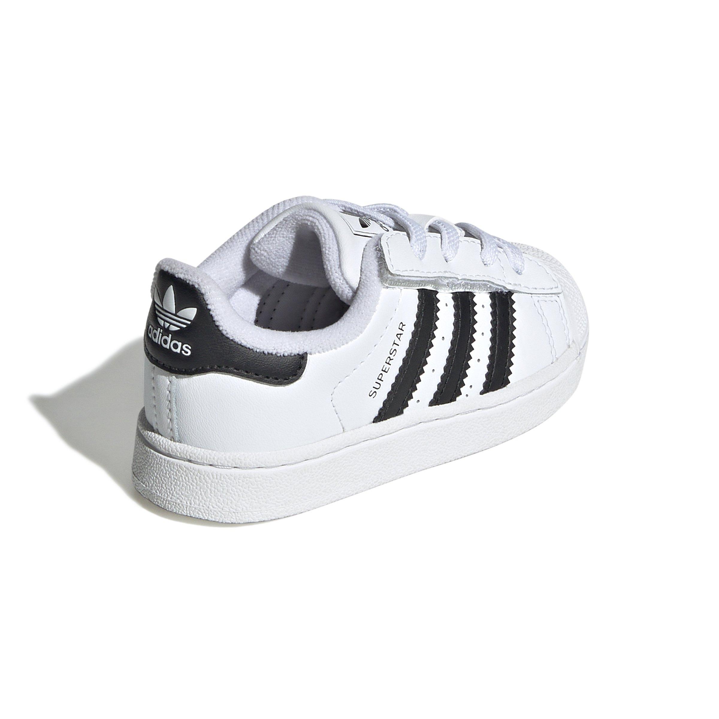 adidas Originals Superstar II Elastic Lace Infant Boys' "Ftwr White/Core Black/Ftwr White" Shoe