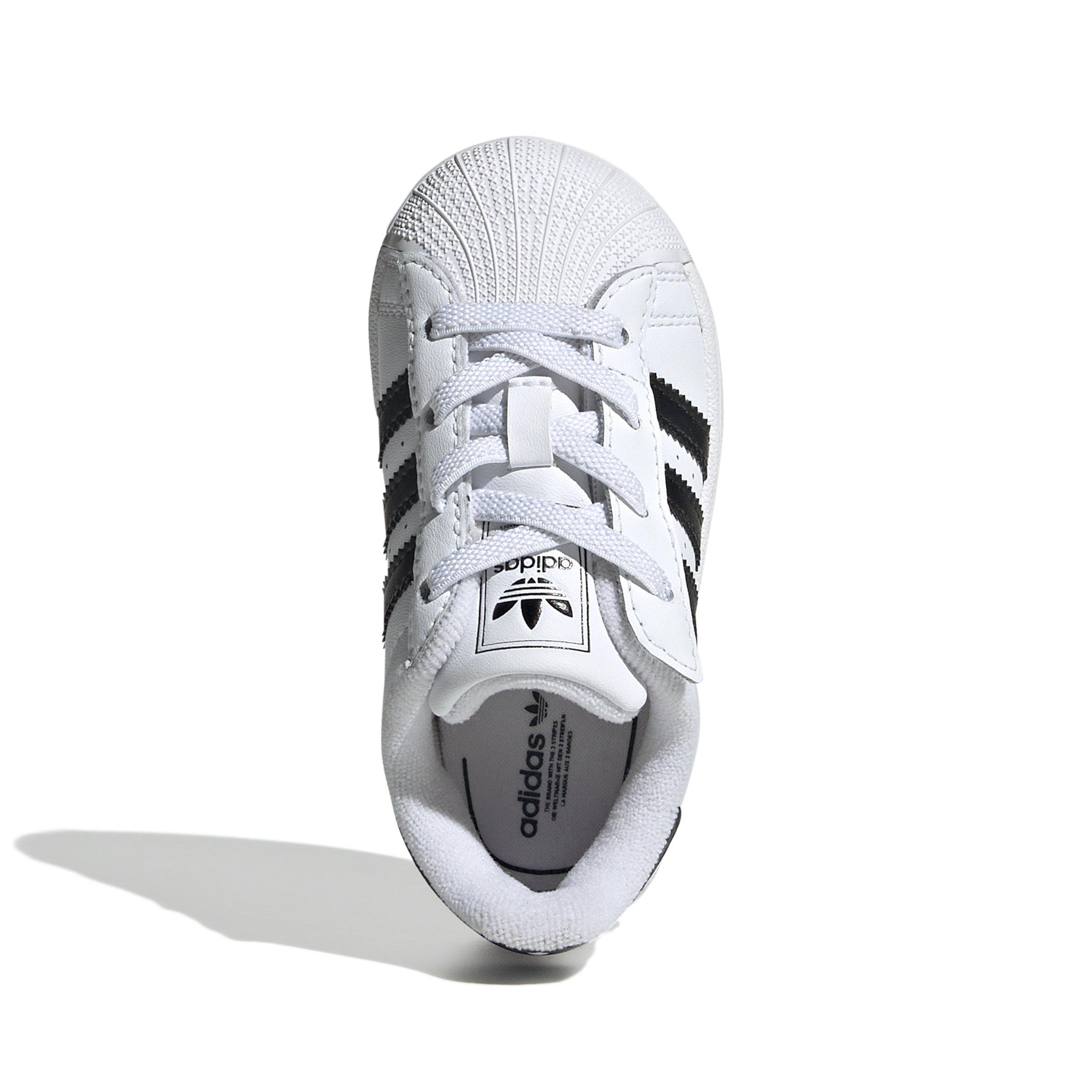 adidas Originals Superstar II Elastic Lace Infant Boys' "Ftwr White/Core Black/Ftwr White" Shoe