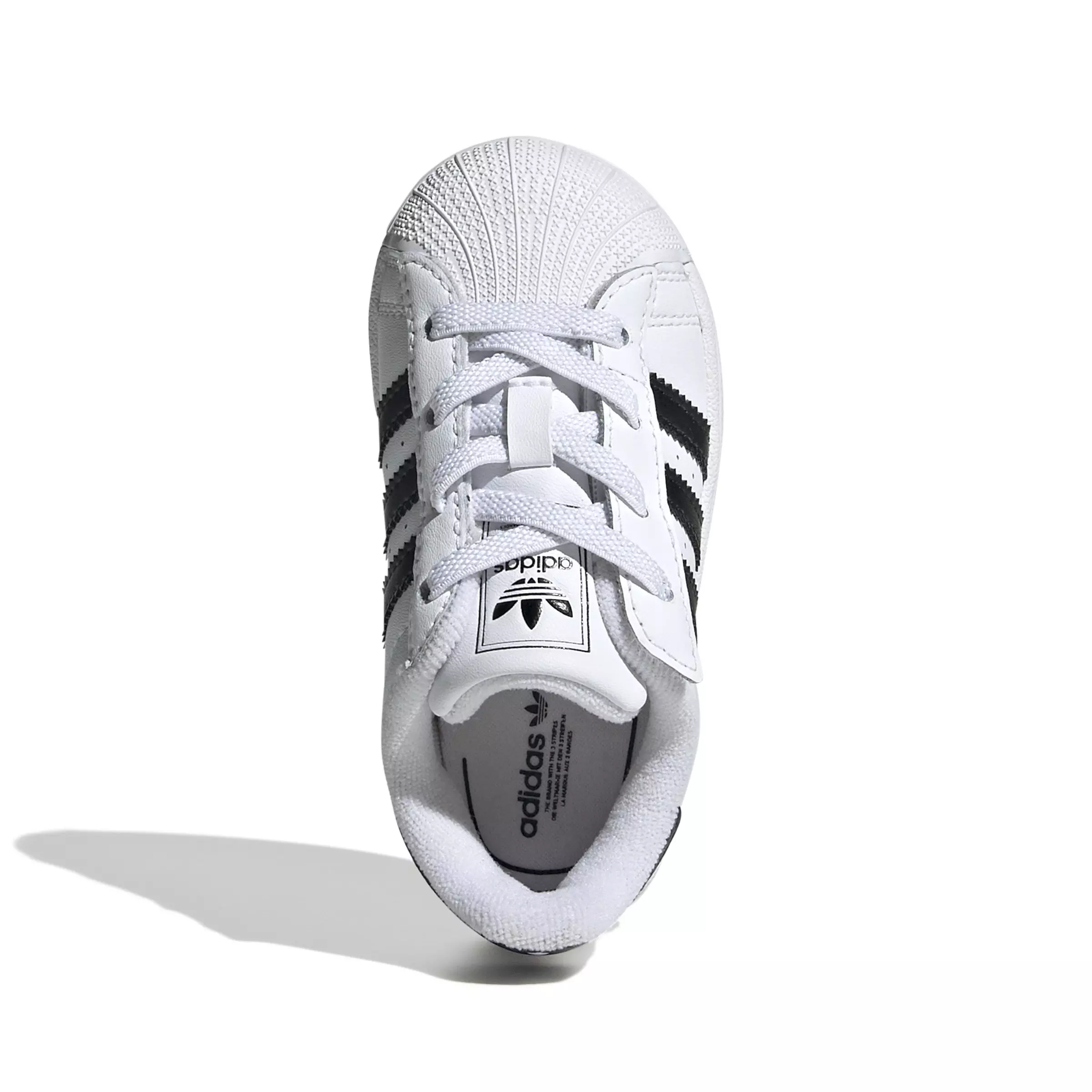 adidas Originals Superstar II Elastic Lace "Ftwr White/Core Black/Ftwr White" Infant Boys' Shoe - WHITE/BLACK/WHITE