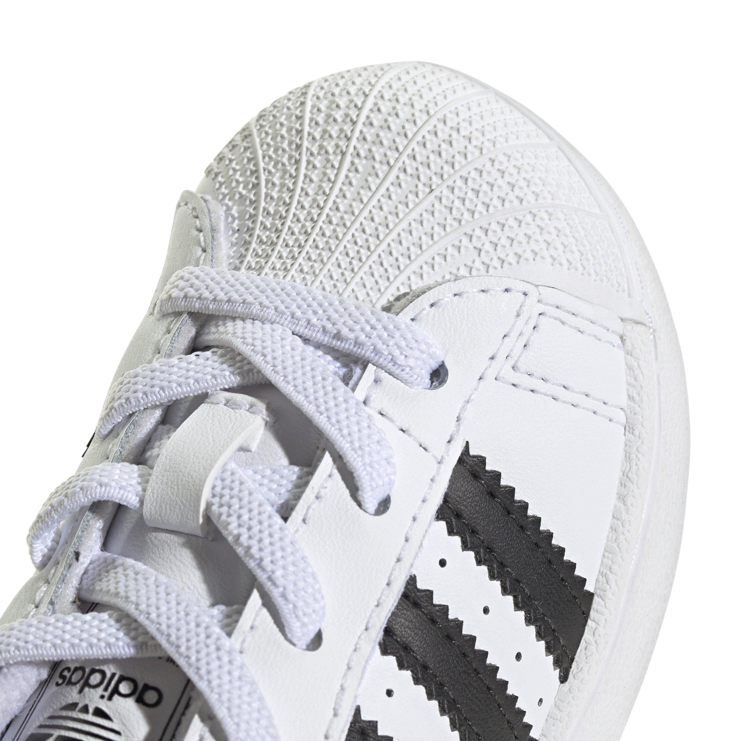 adidas Originals Superstar II Elastic Lace Infant Boys' "Ftwr White/Core Black/Ftwr White" Shoe