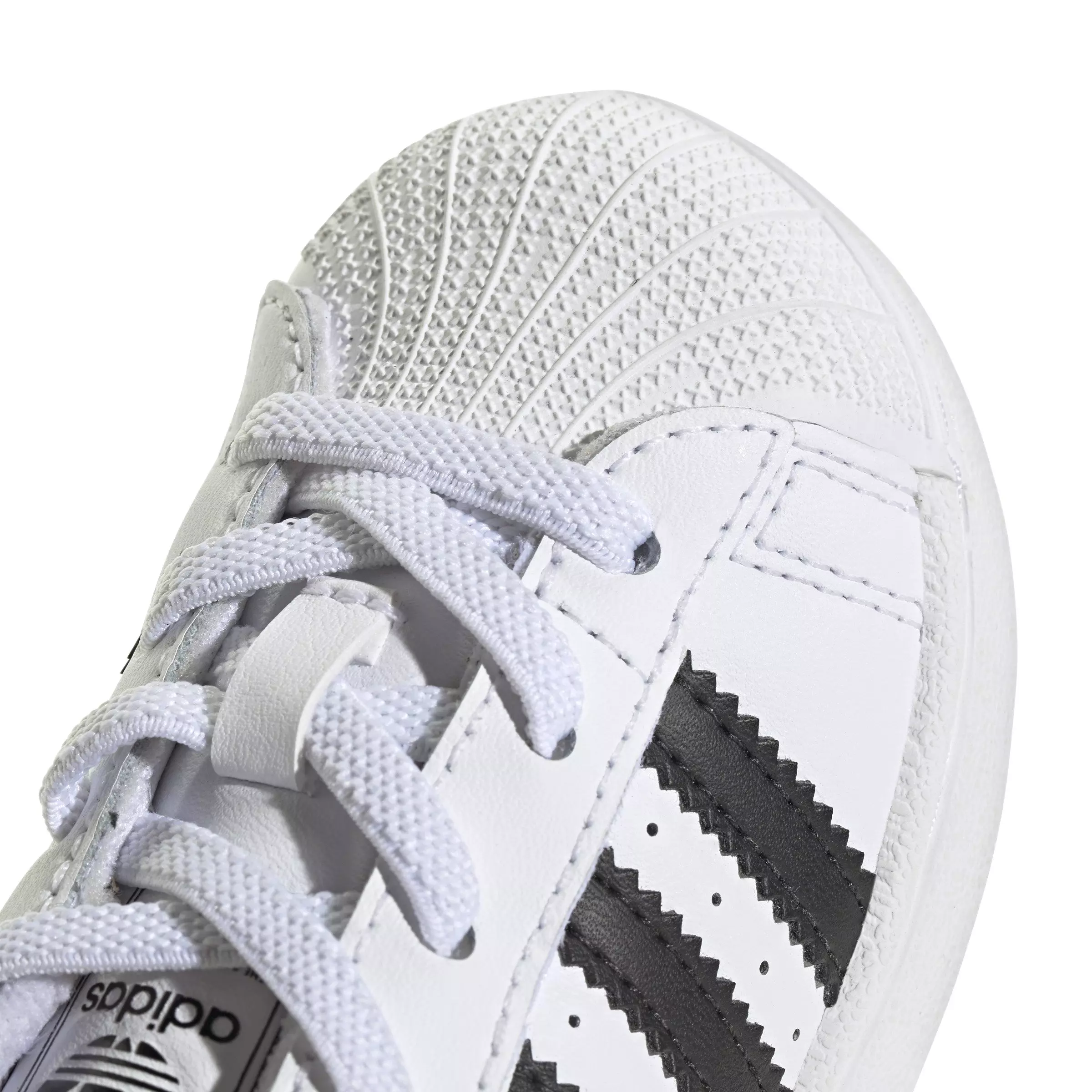 adidas Originals Superstar II Elastic Lace "Ftwr White/Core Black/Ftwr White" Infant Boys' Shoe - WHITE/BLACK/WHITE