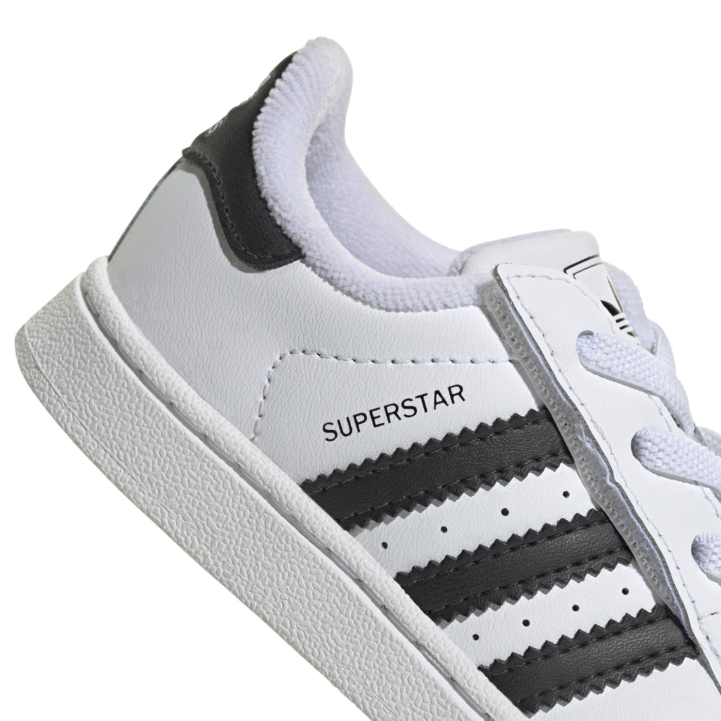 adidas Originals Superstar II Elastic Lace Infant Boys' "Ftwr White/Core Black/Ftwr White" Shoe